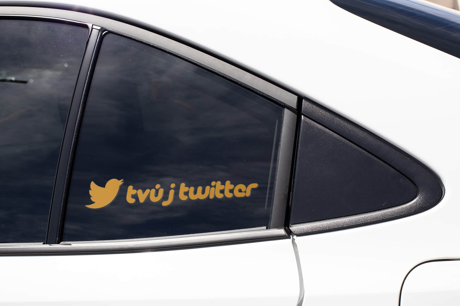 Nálepka Tvůj twitter
