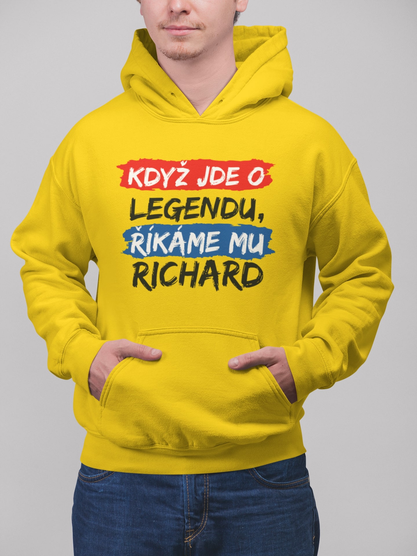 Pánska mikina Richard Barva: Žlutá