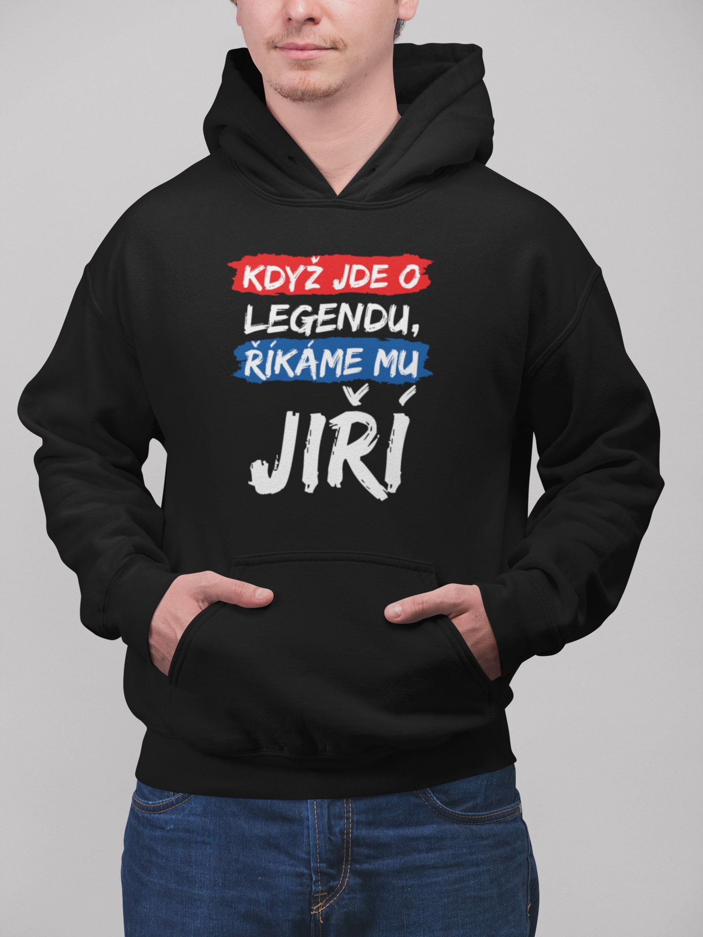 Pánska mikina Jiří Barva: Černá