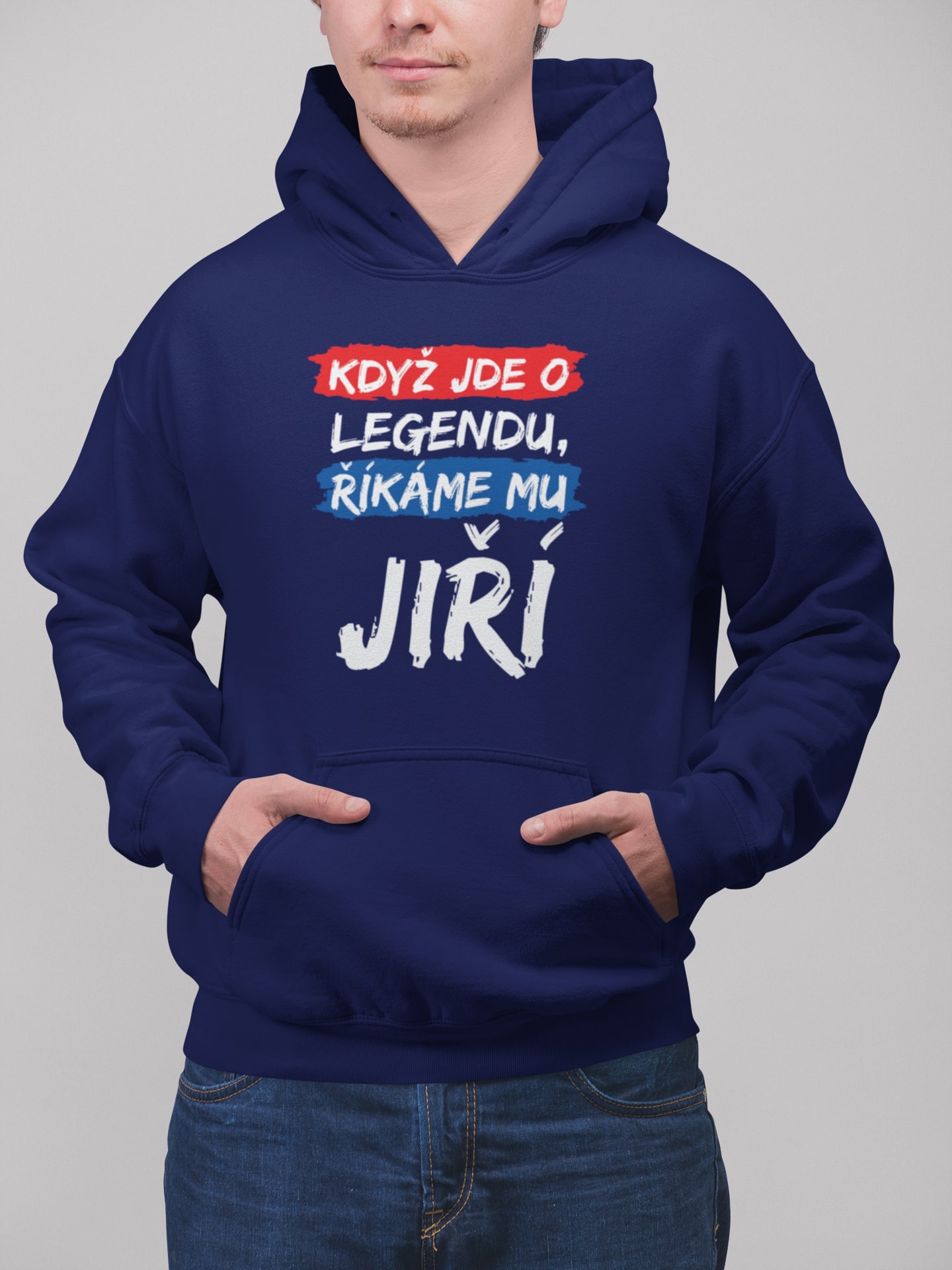 Pánska mikina Jiří Barva: Kráľovská modrá
