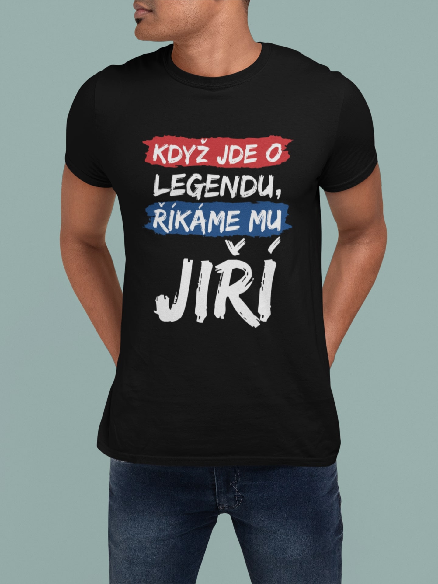 Pánske tričko Jiří Barva: Černá