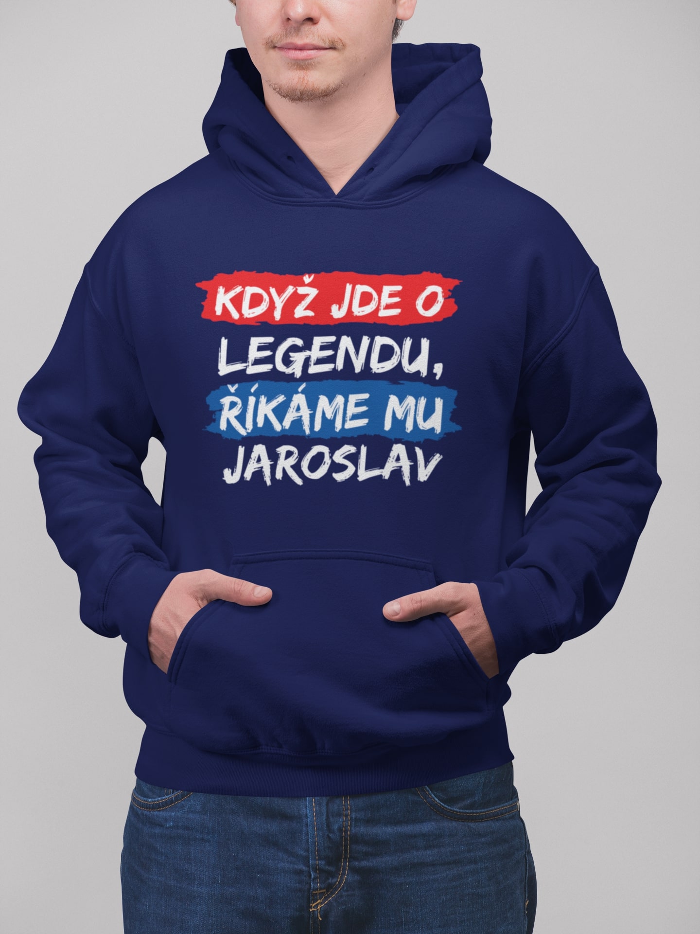 Pánska mikina Jaroslav Barva: Kráľovská modrá