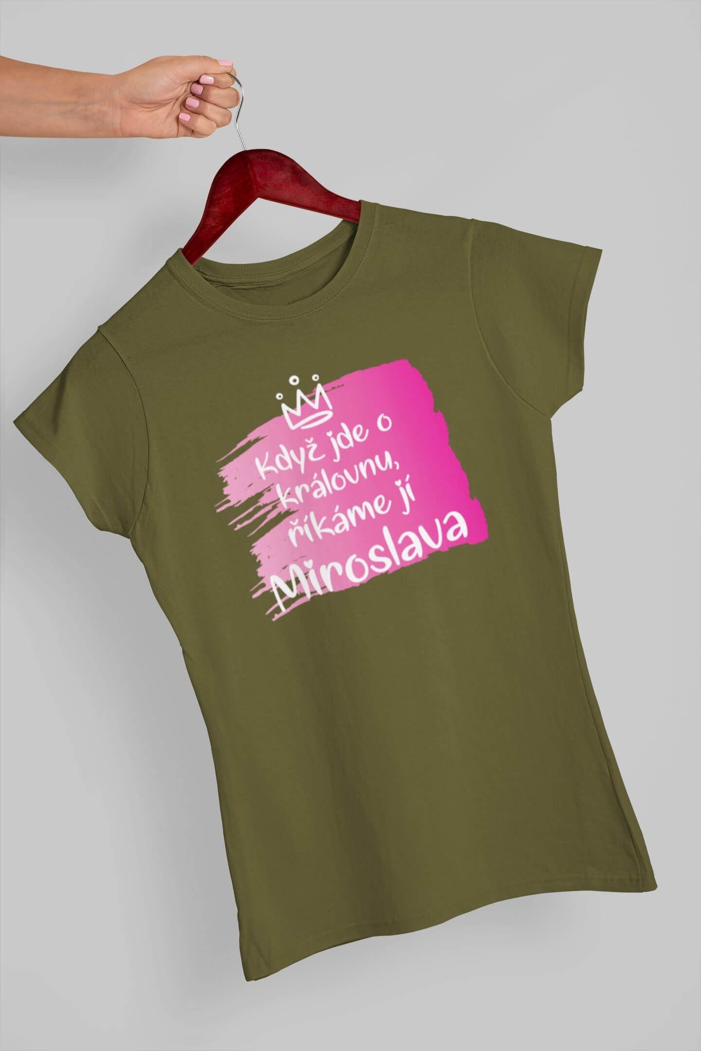 Dámské tričko Miroslava Barva: Khaki