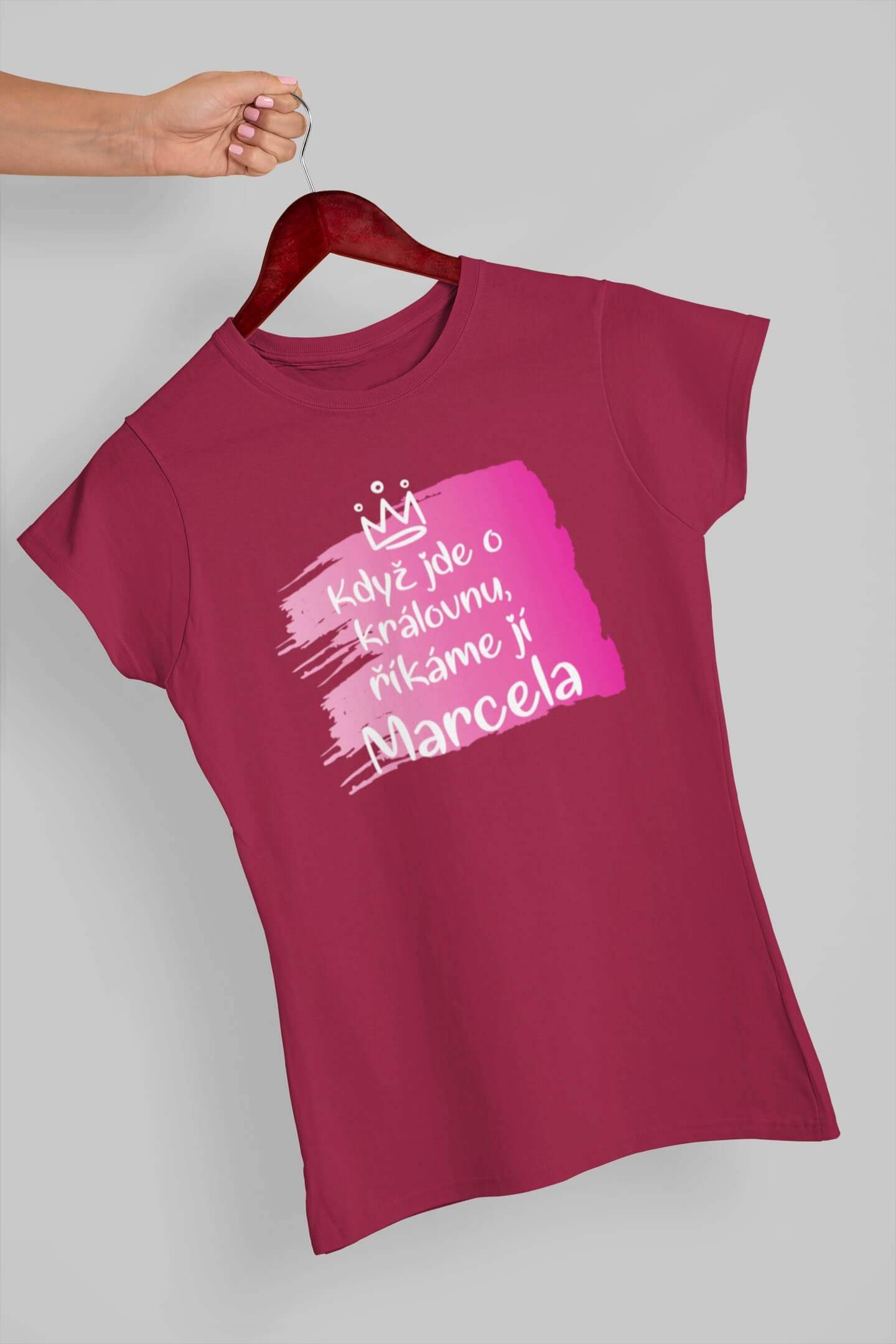Dámské tričko Marcela Barva: Marlboro červená