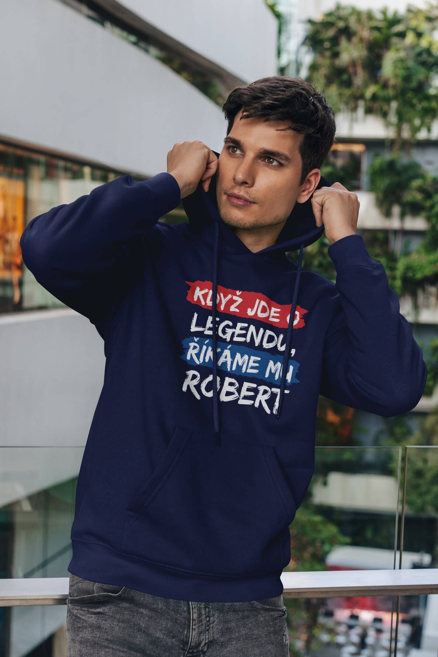 Pánská mikina Robert Barva: Kráľovská modrá