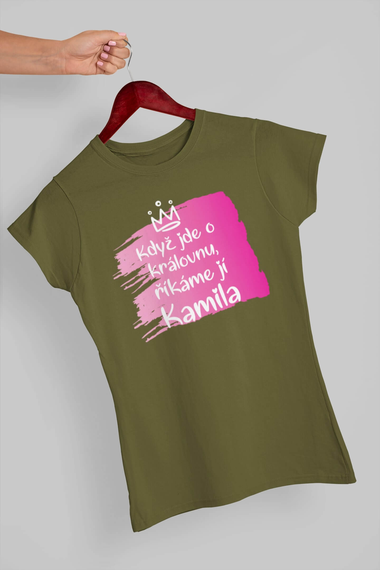 Dámské tričko Kamila Barva: Khaki