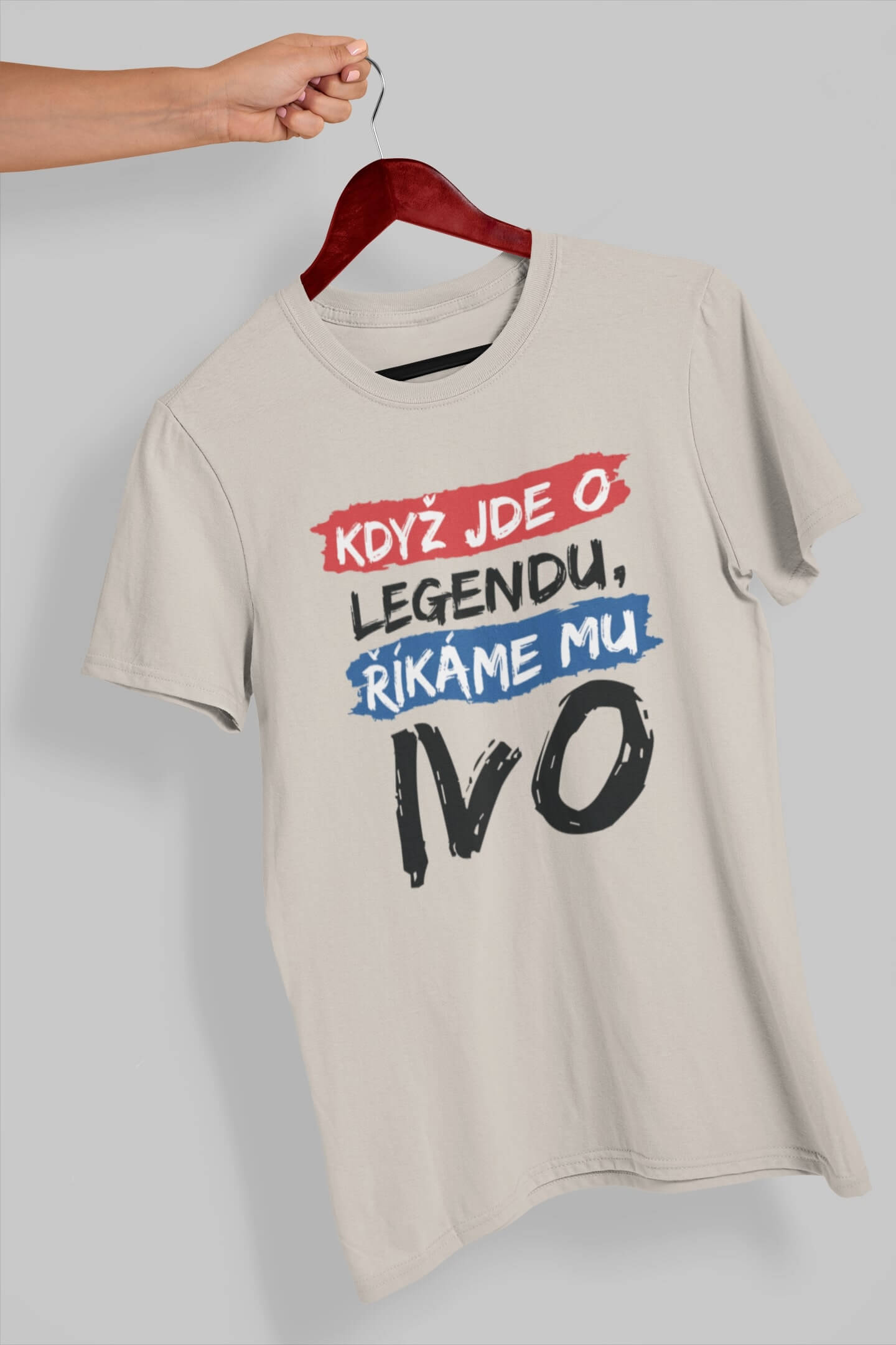 Pánské tričko Ivo Barva: Ledově šedá