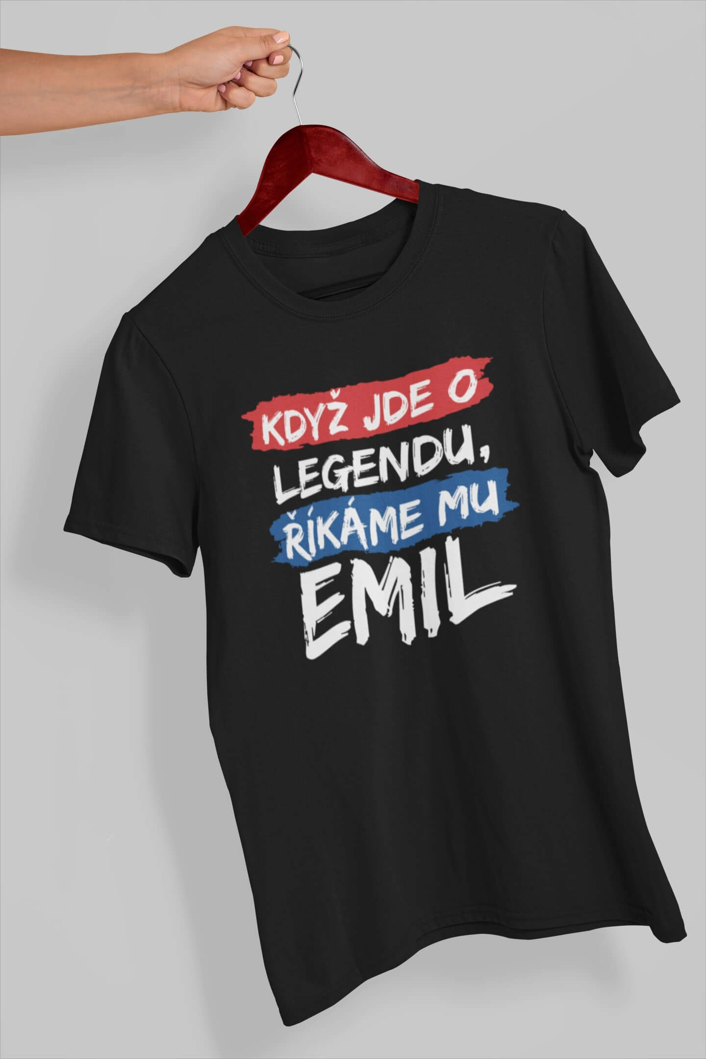 Pánské tričko Emil Barva: Černá