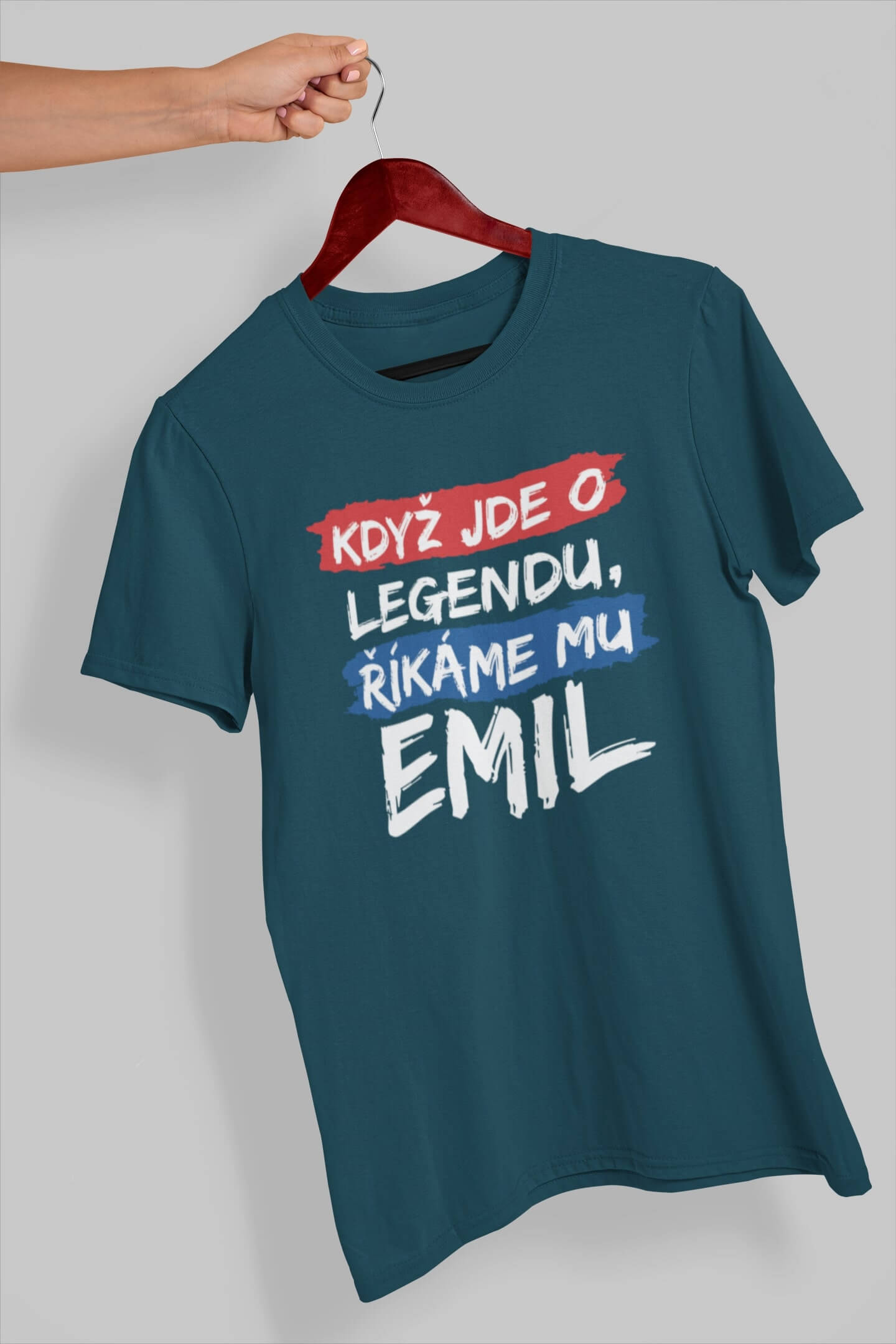 Pánské tričko Emil Barva: Petrolejová modrá