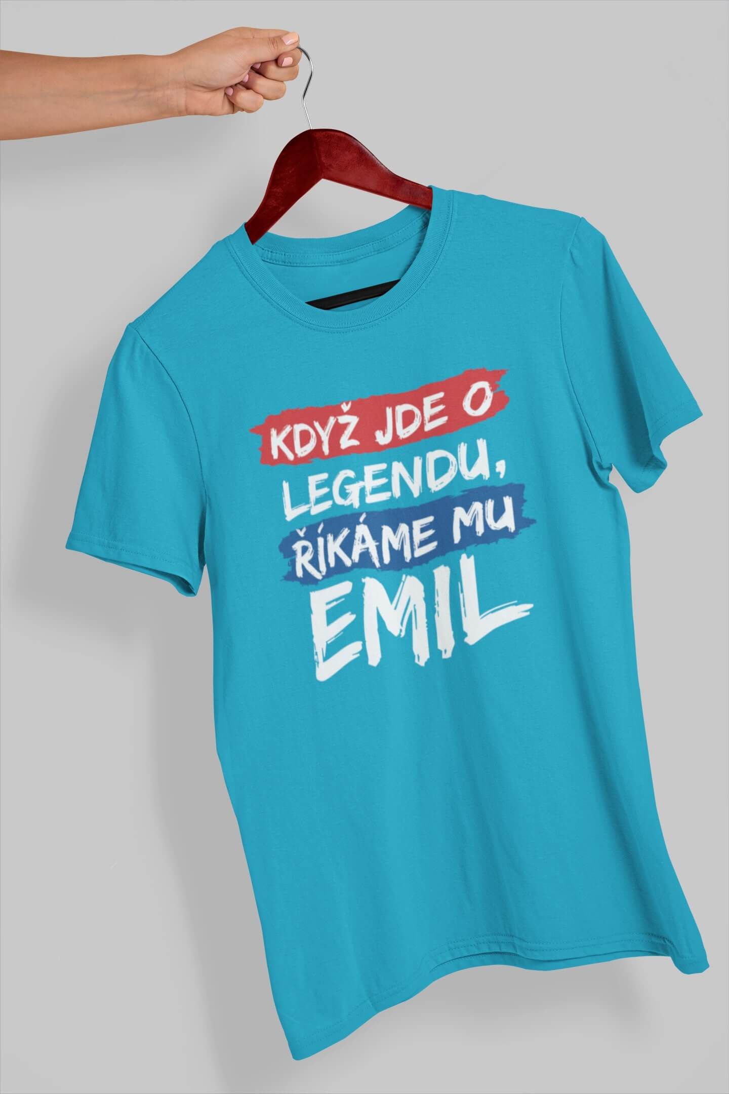 Pánské tričko Emil Barva: Tyrkysová