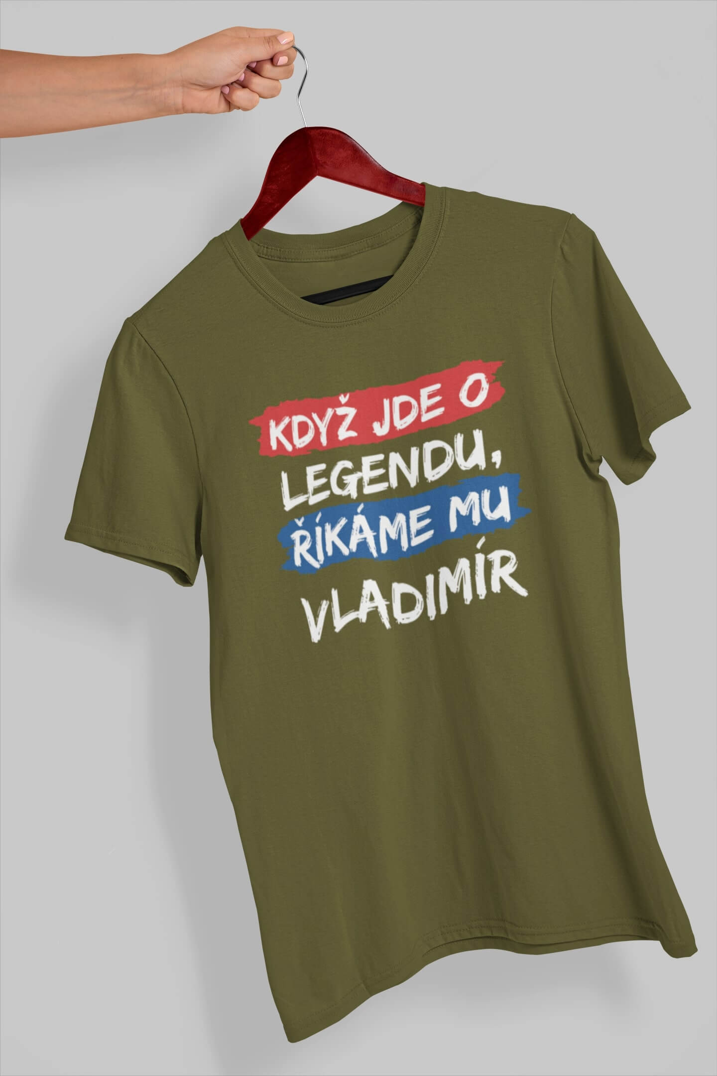 Pánské tričko Vladimír Barva: Khaki