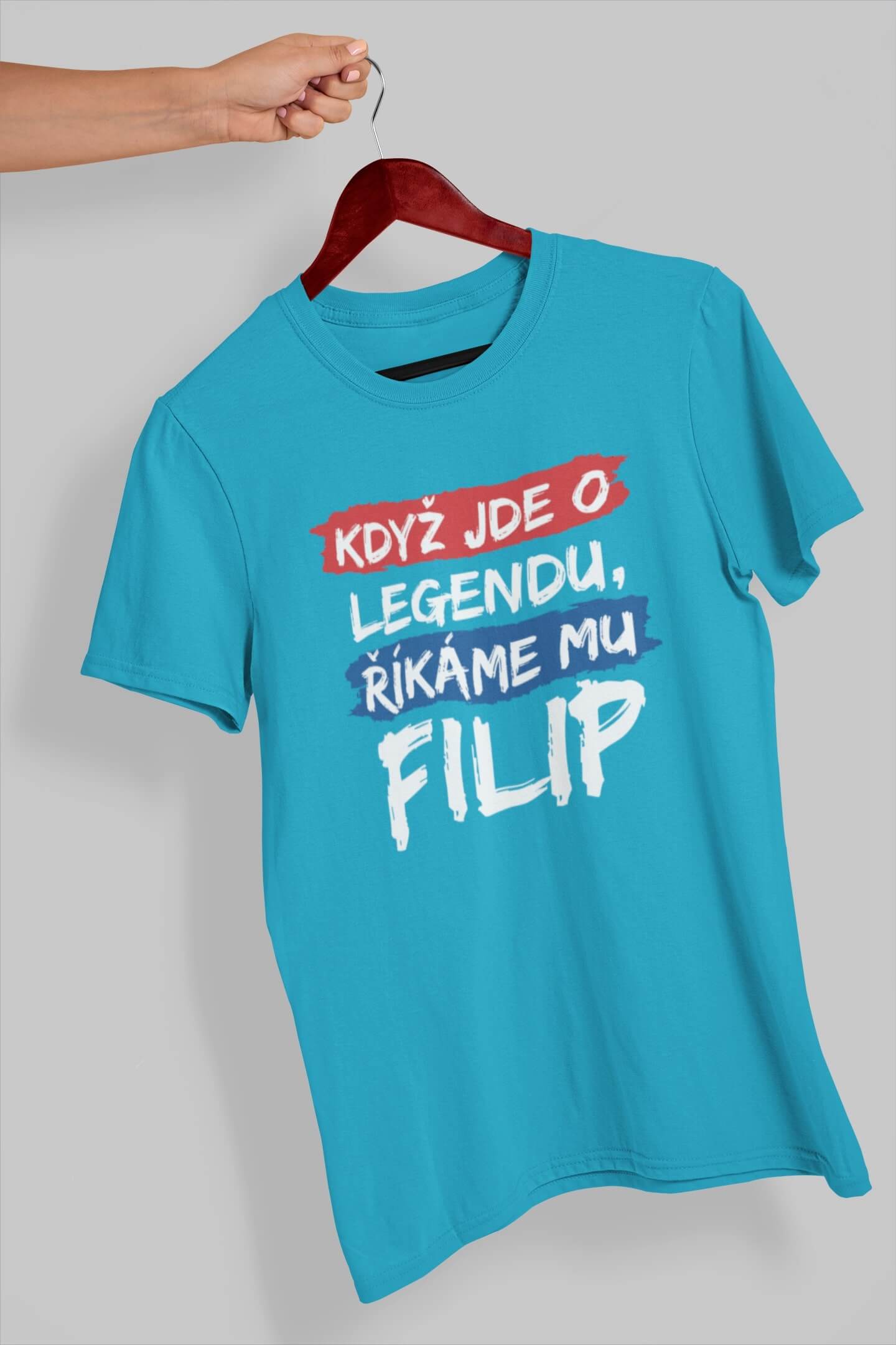 Pánské tričko FIlip Barva: Tyrkysová