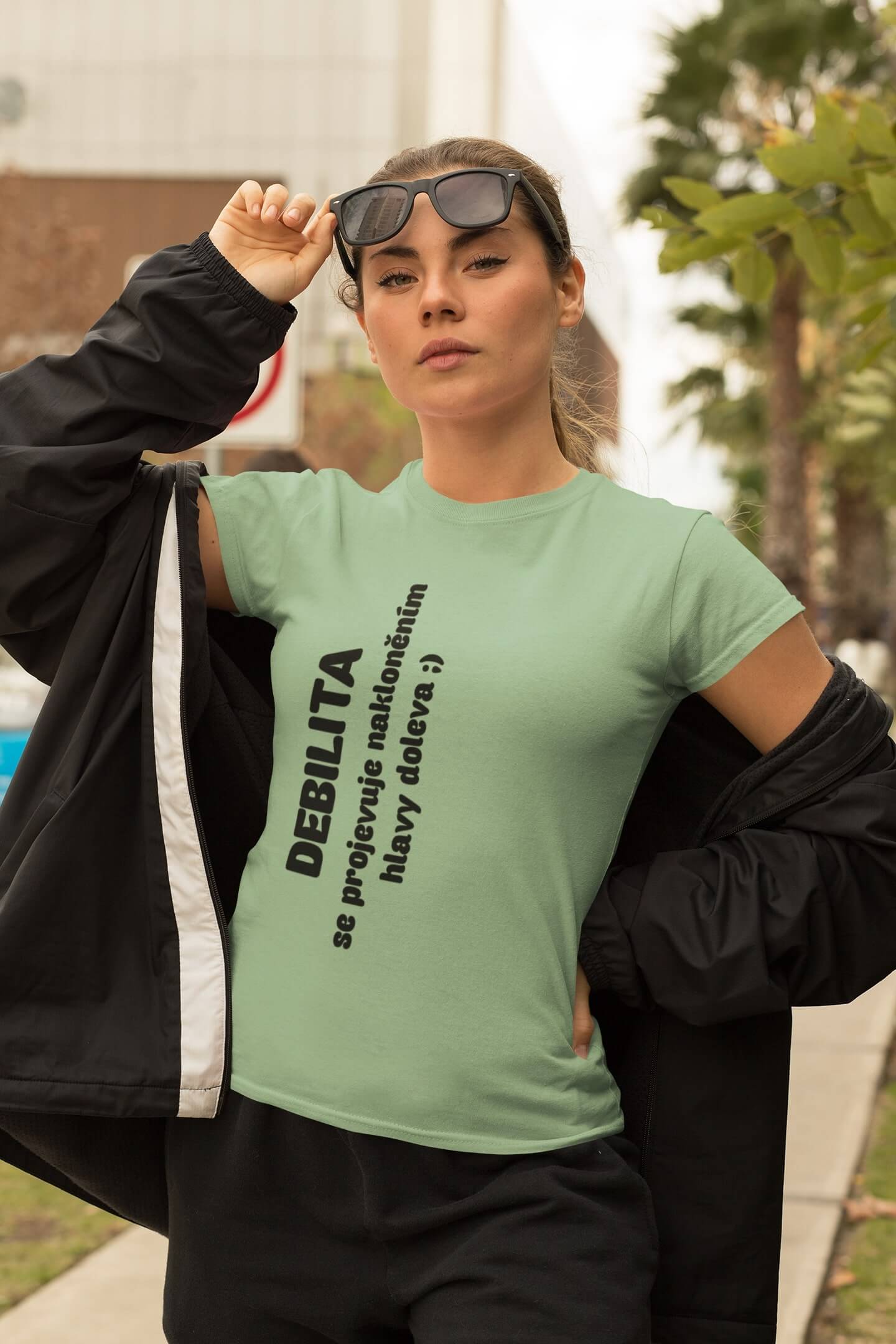 Dámské tričko Debilita Barva: Mätová, Velikost: 2XL