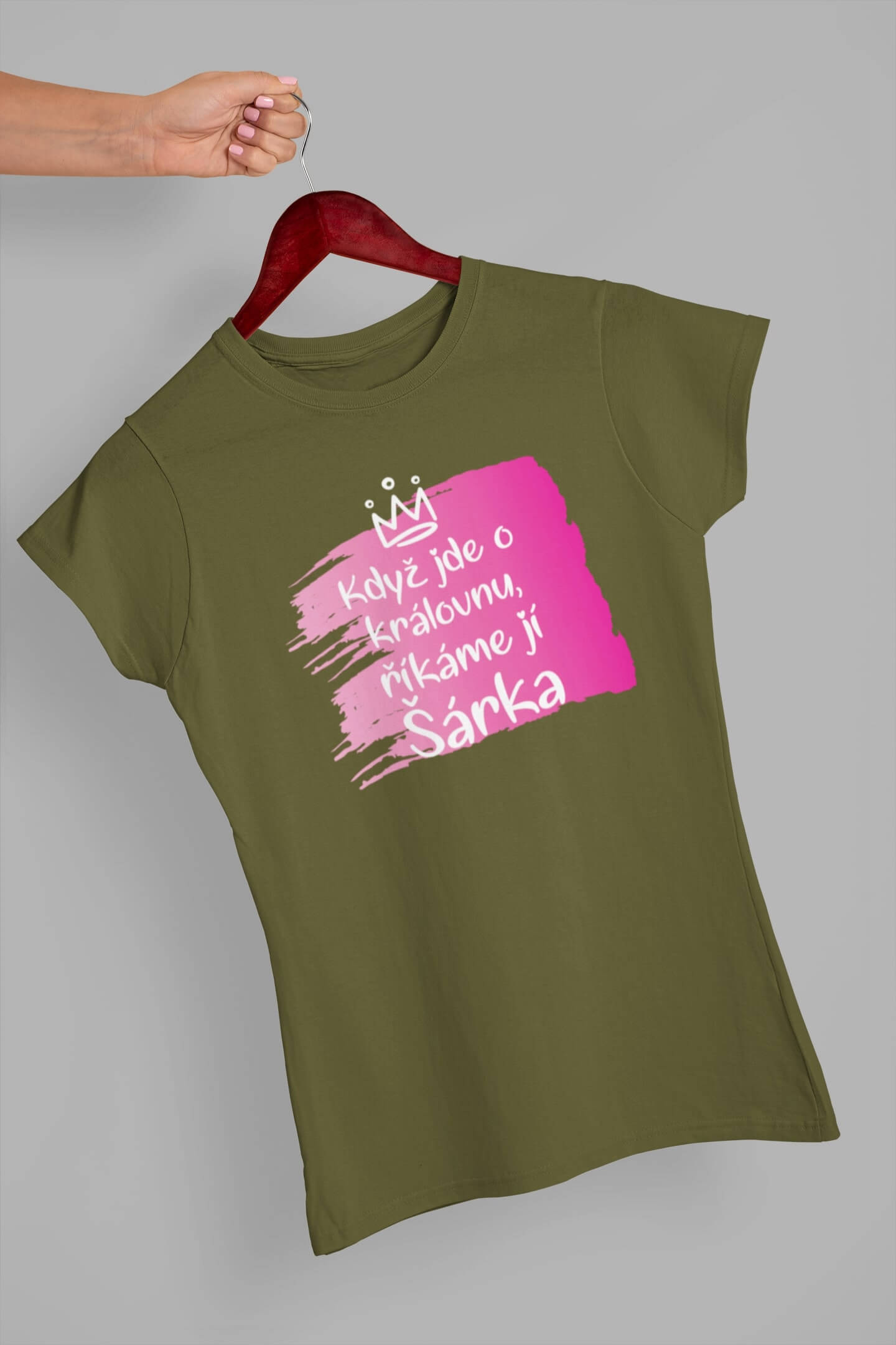 Dámské tričko Šárka Barva: Khaki