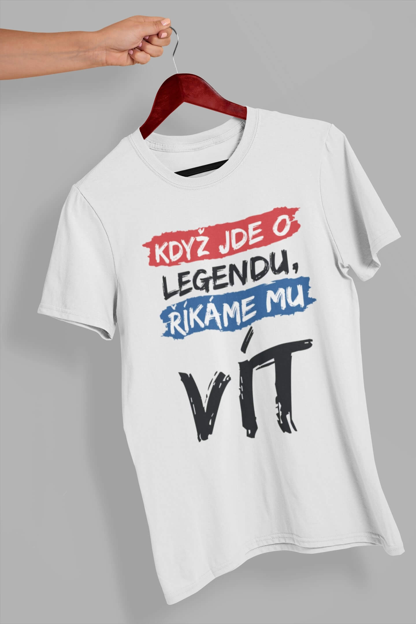 Pánské tričko Vít Barva: Bíla