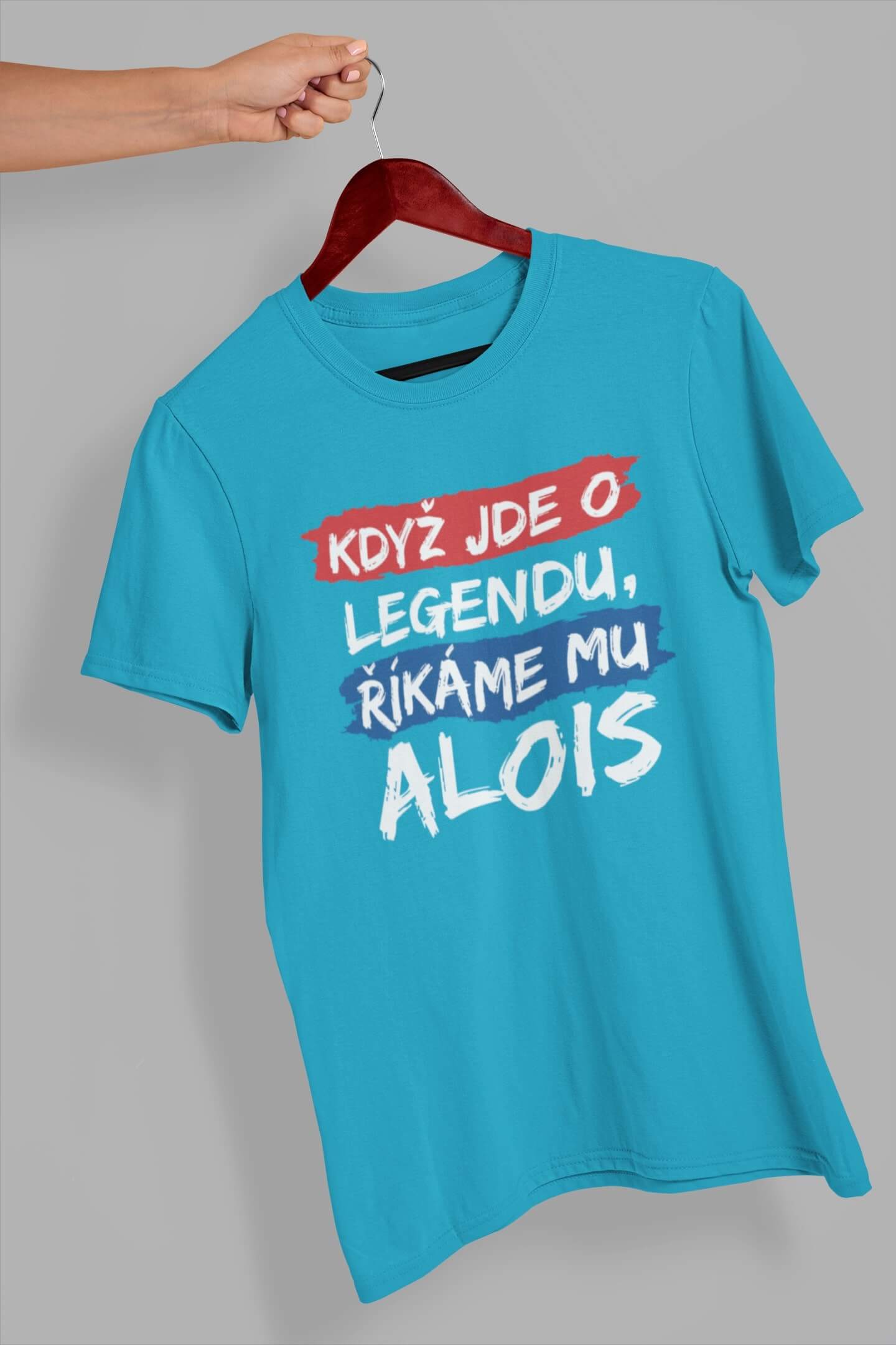 Pánské tričko Alois Barva: Tyrkysová