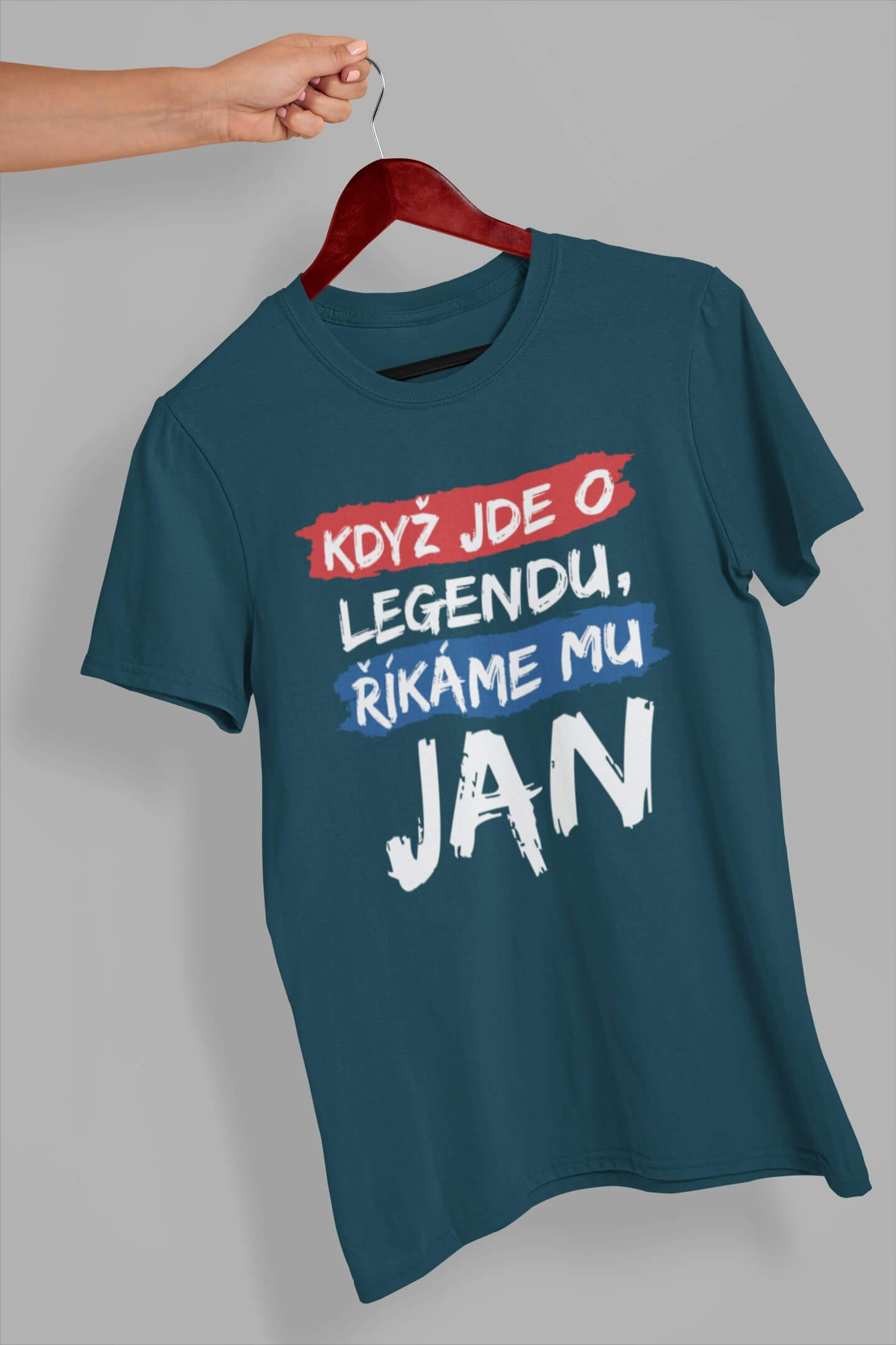 Pánské tričko Jan Barva: Petrolejová modrá