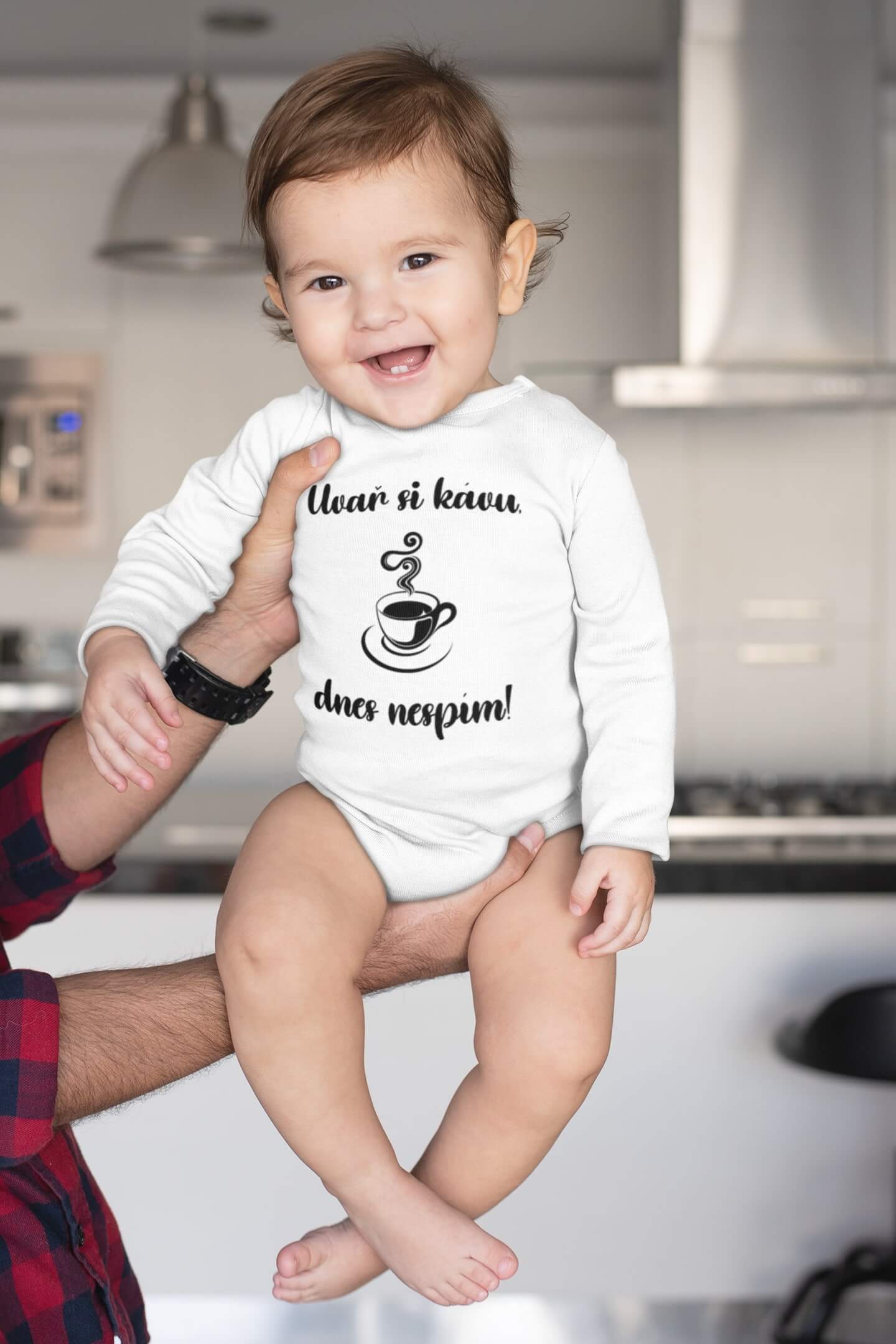 Kojenecké body Dnes nespím Barva: Bíla, Velikost: 74(6m-9m)