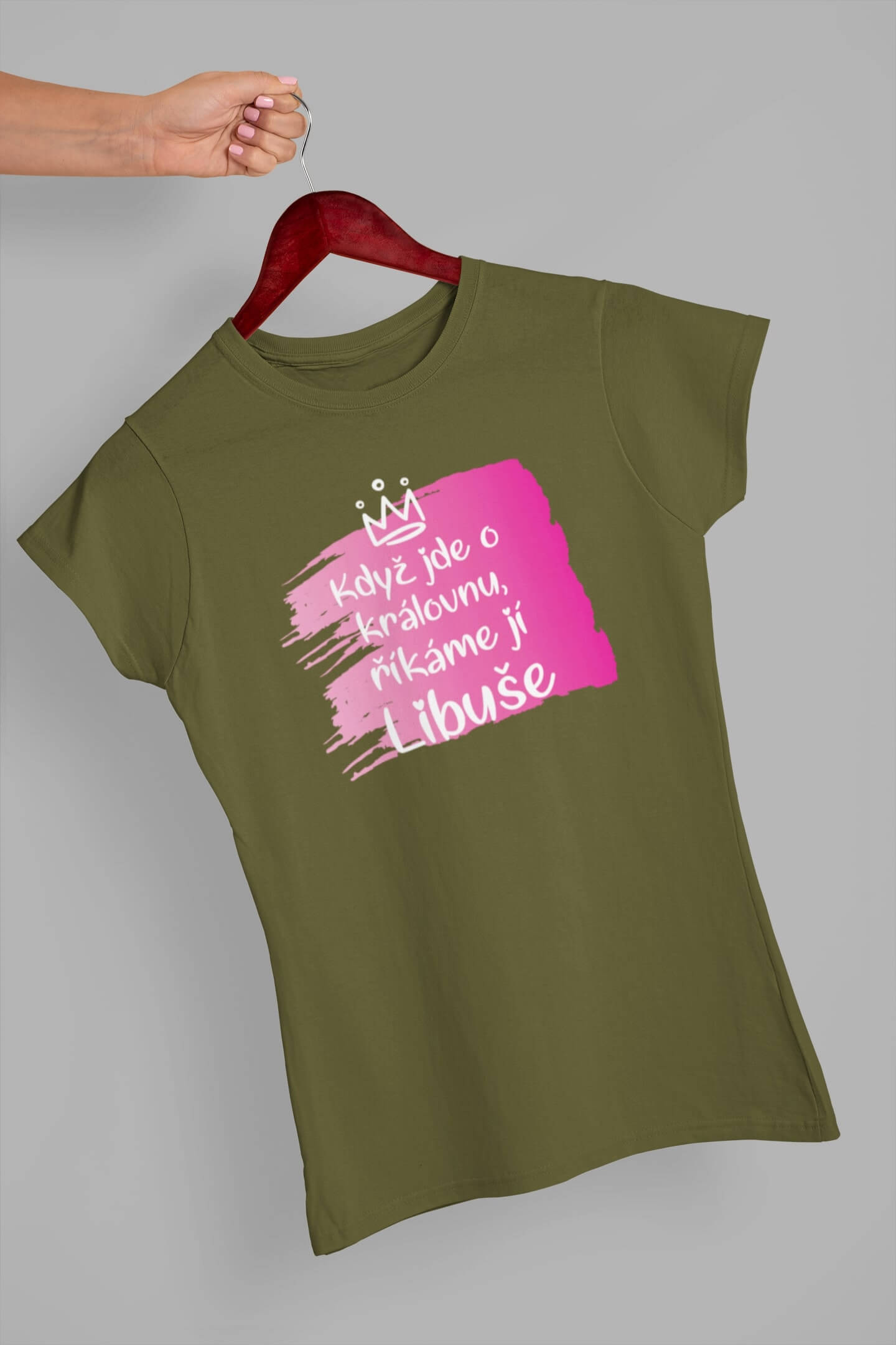 Dámské tričko Libuše Barva: Khaki