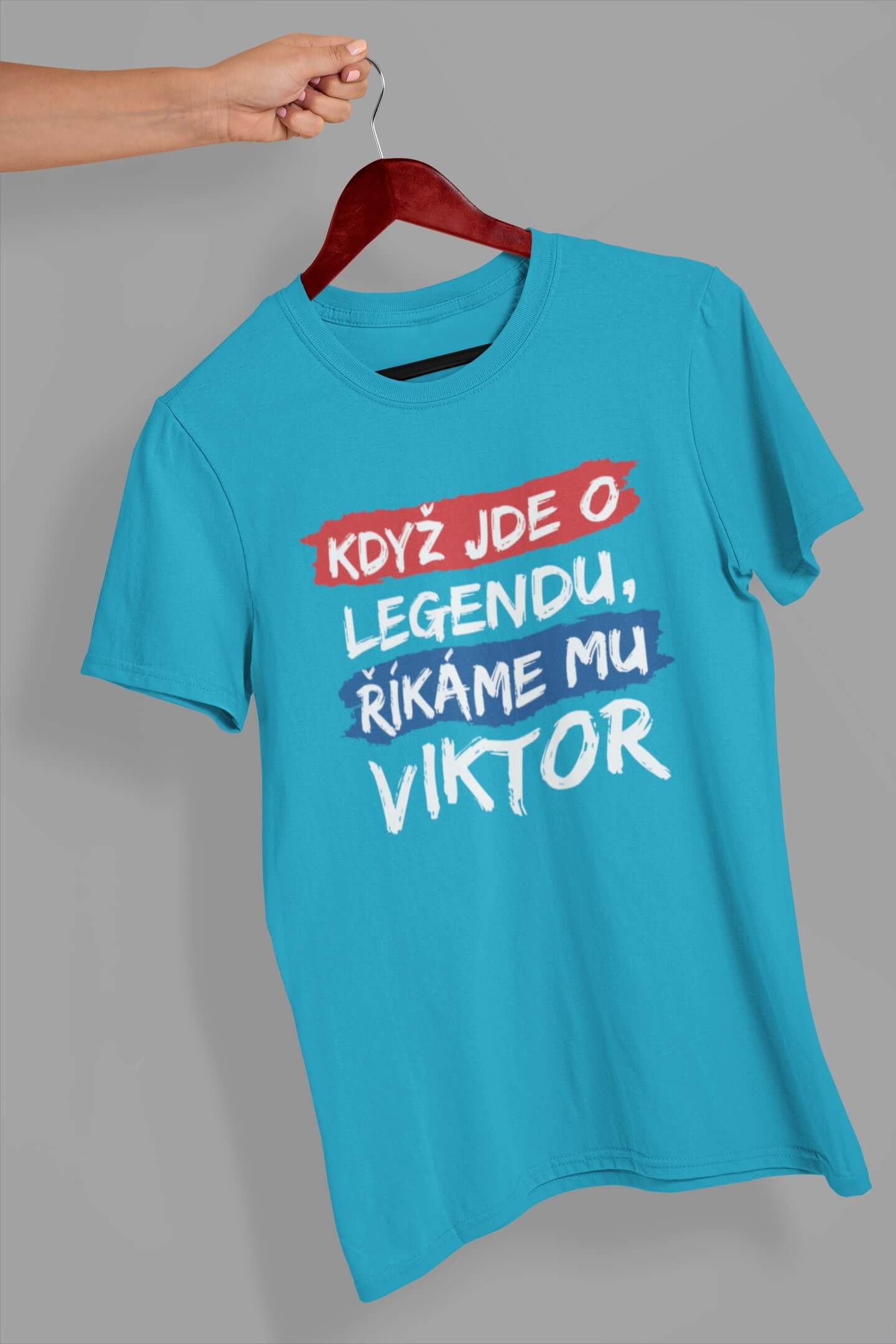 Pánské tričko Viktor Barva: Tyrkysová