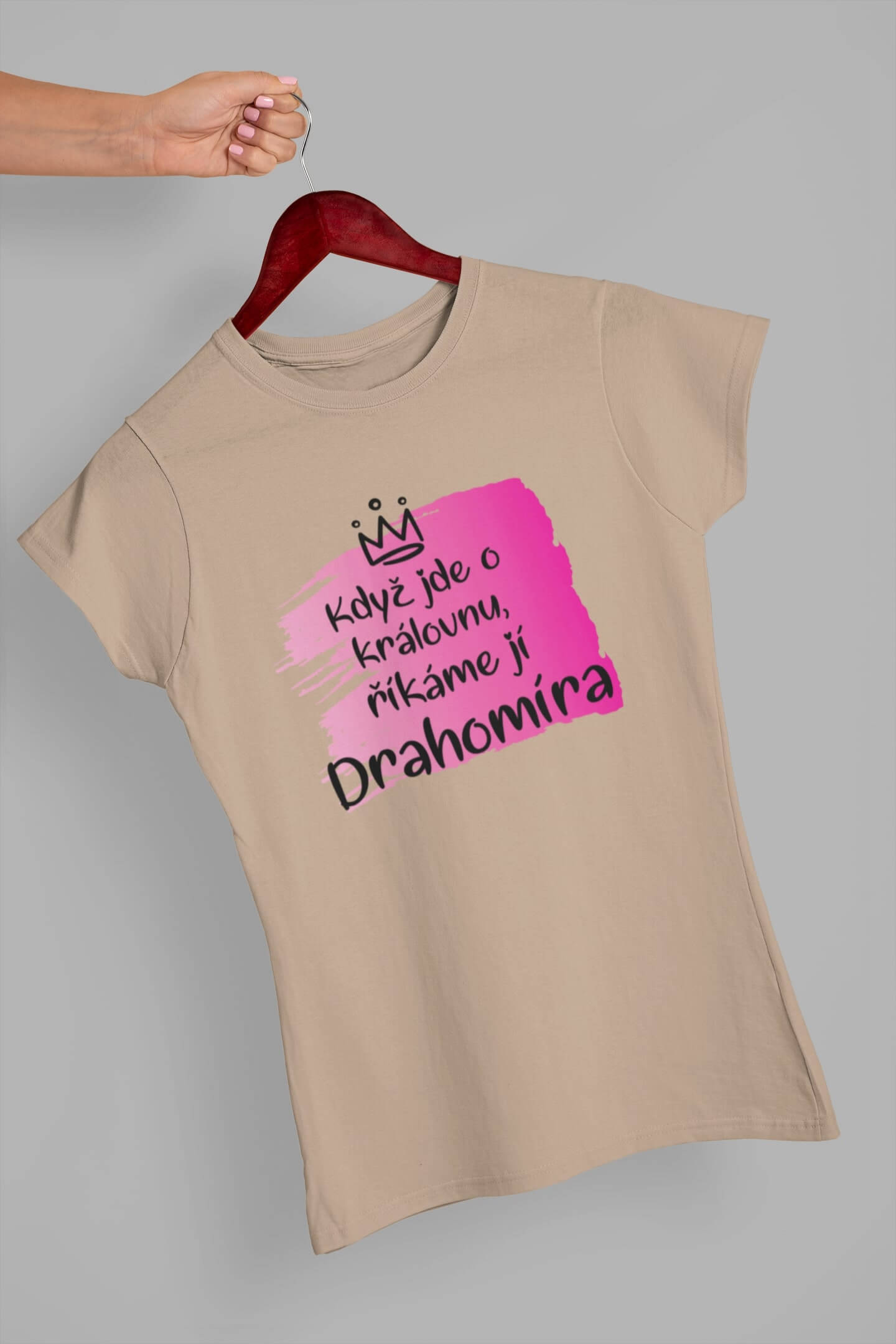Dámské tričko Drahomíra Barva: Písková