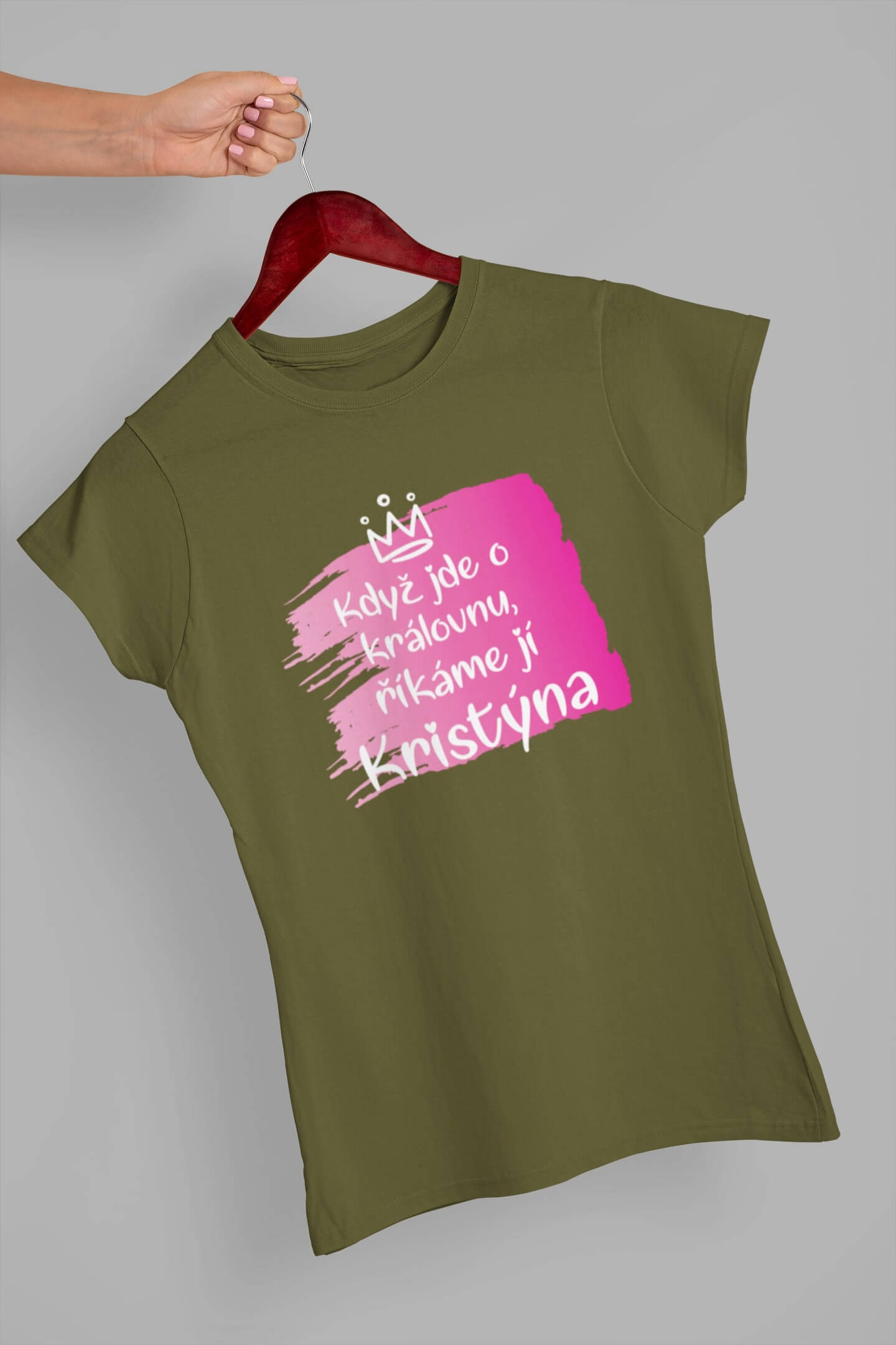 Dámské tričko Kristýna Barva: Khaki