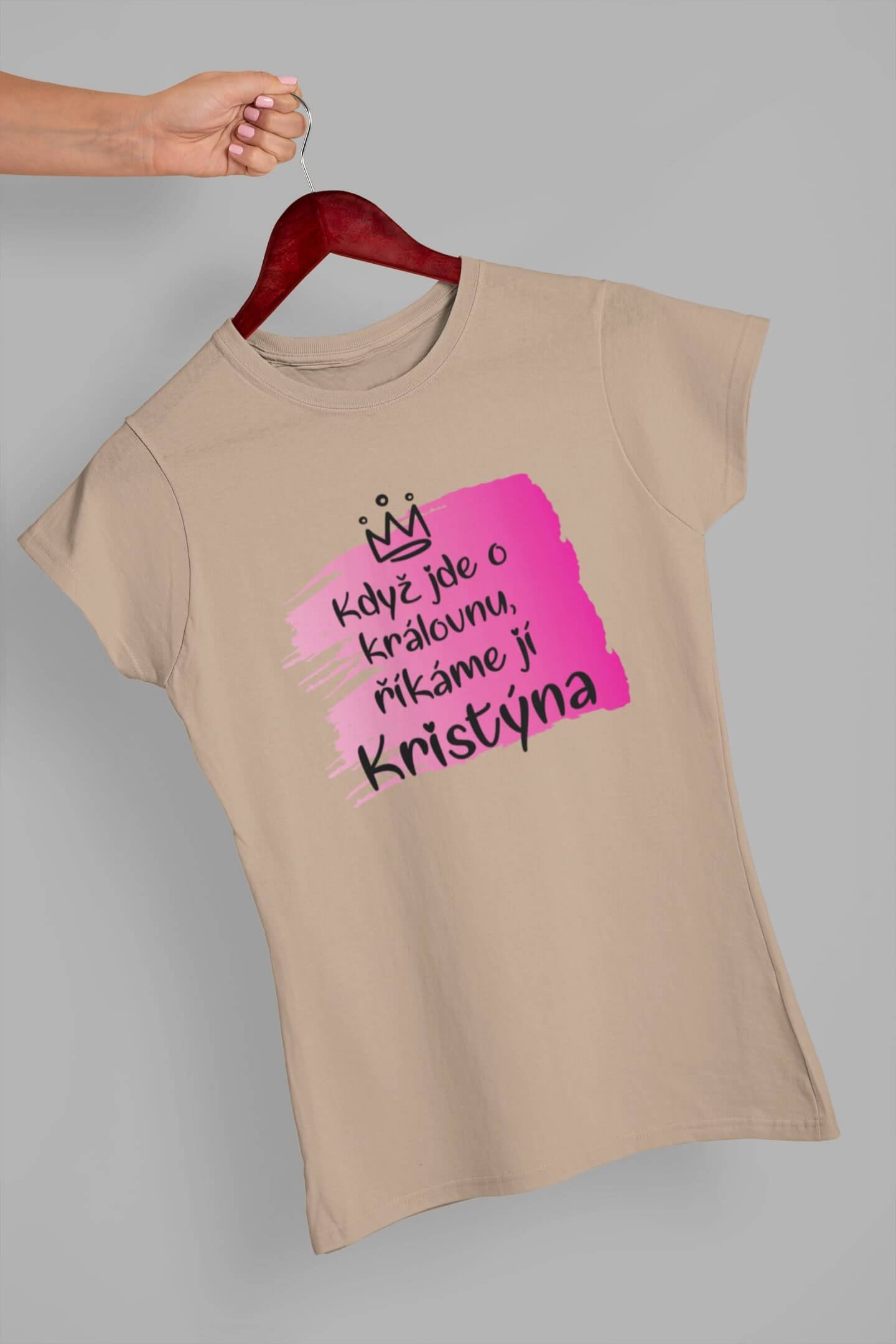 Dámské tričko Kristýna Barva: Písková