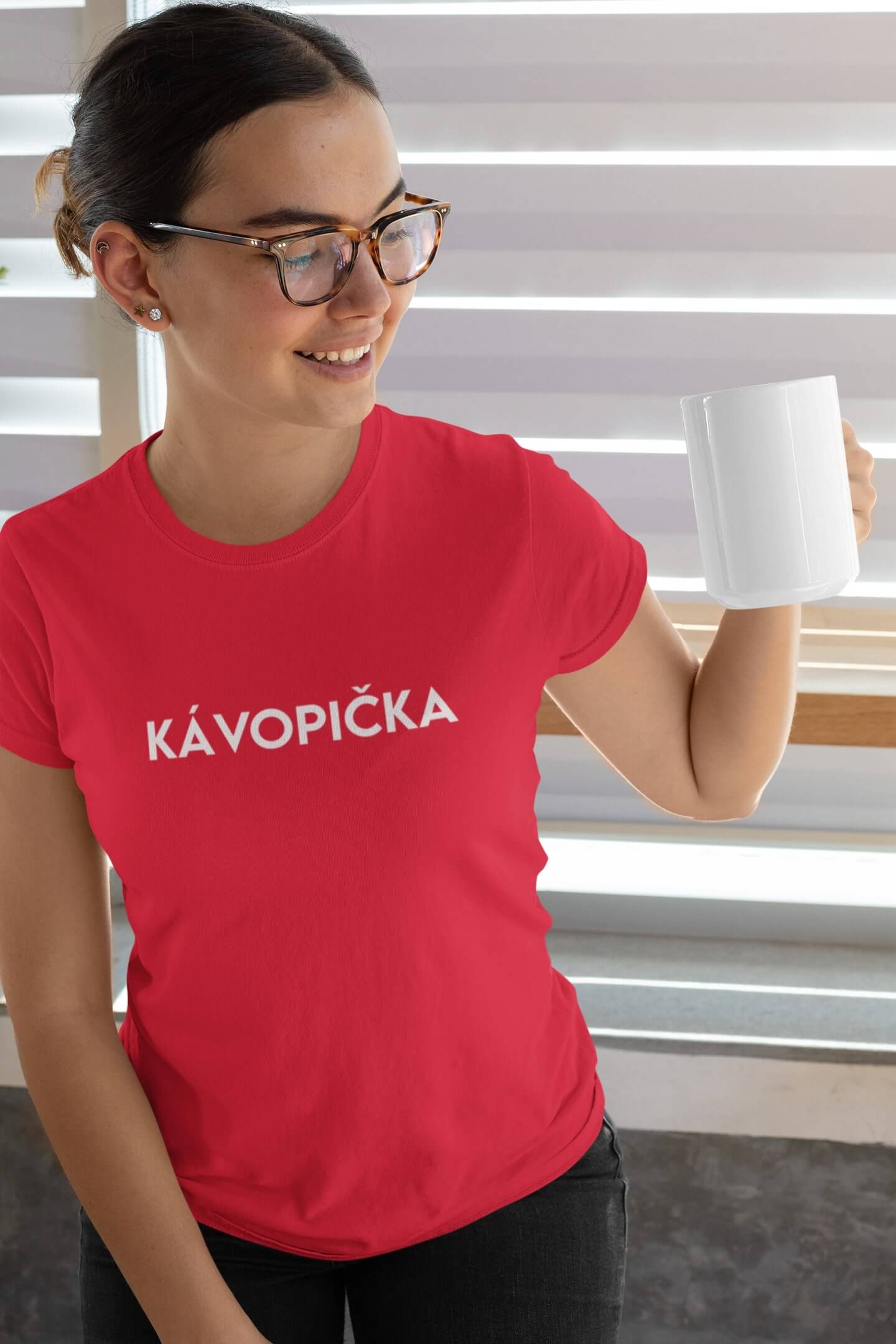Dámské tričko Kávopička