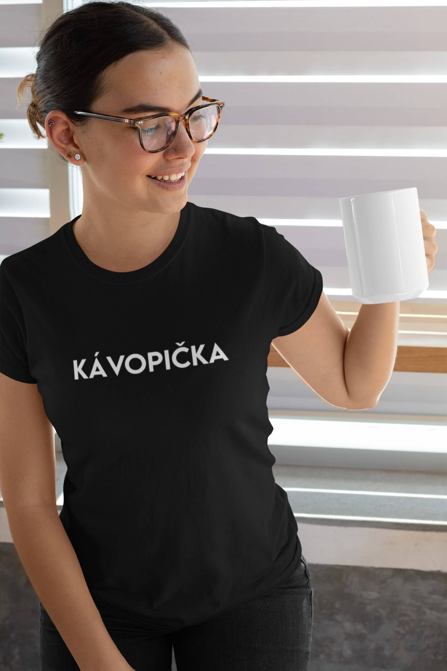 Dámské tričko Kávopička