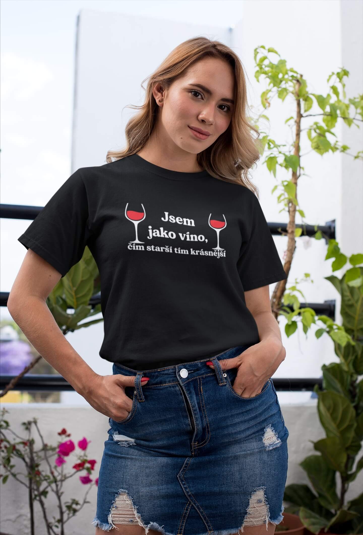 Dámské tričko Jsem jako víno