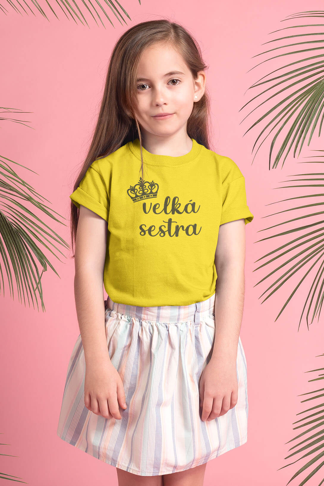 Dětské tričko Velká sestra Barva: Žlutá, Velikost: 134