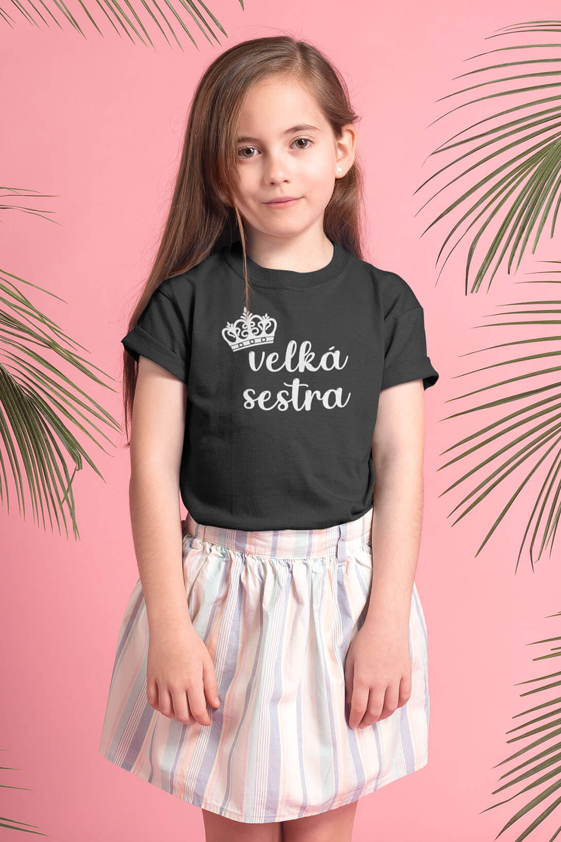 Dětské tričko Velká sestra Barva: Černá, Velikost: 134