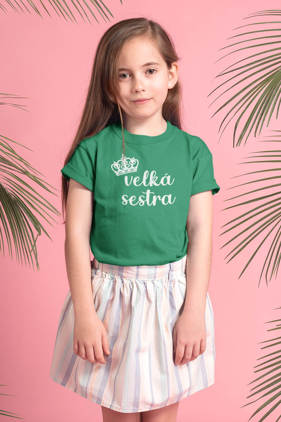 Dětské tričko Velká sestra Barva: Trávová zelená, Velikost: 122