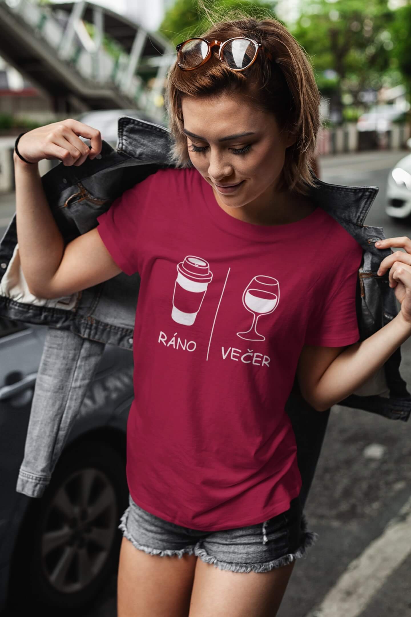 Dámské tričko Ráno/večer