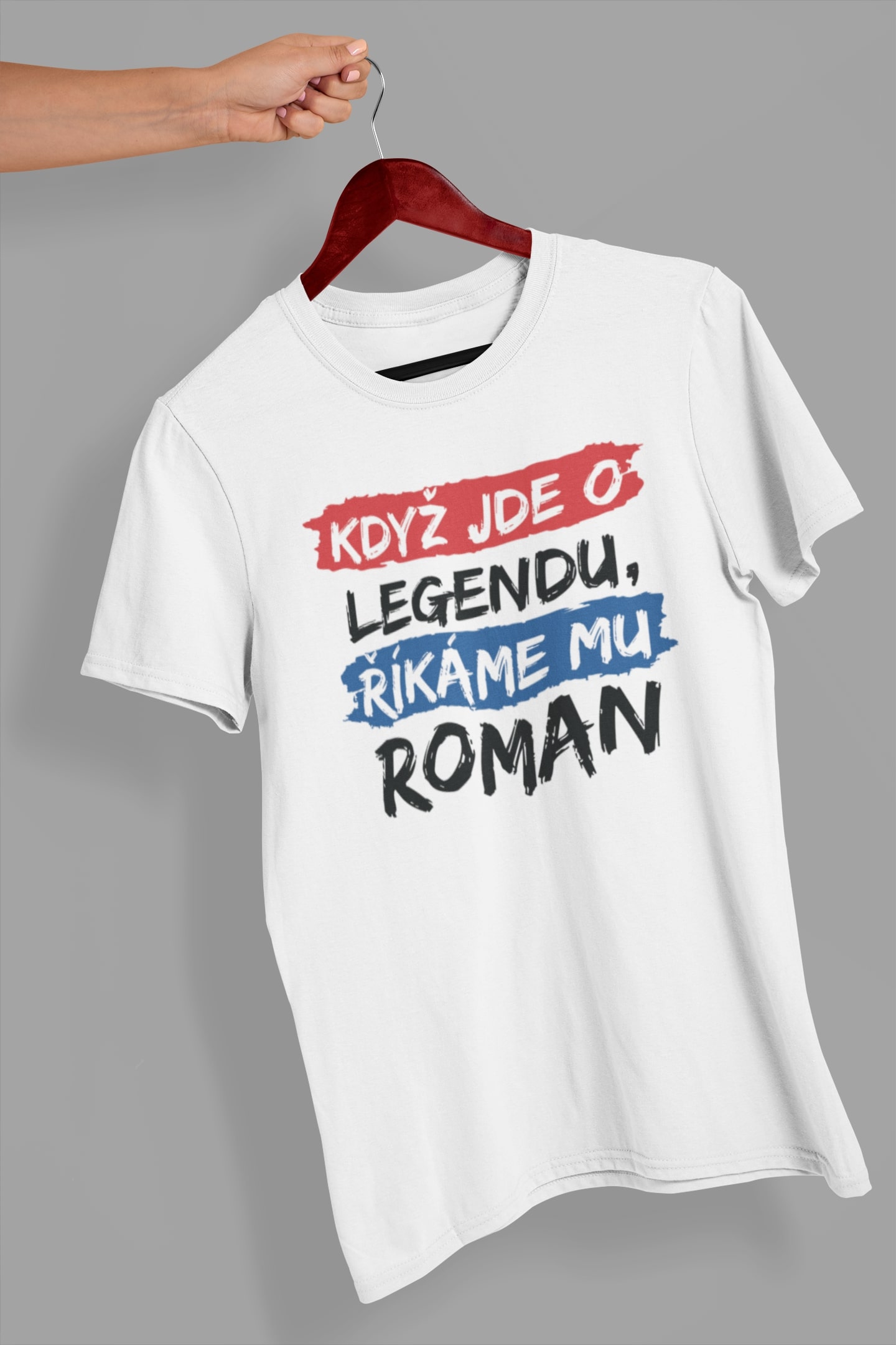 Pánské tričko Roman Barva: Bíla