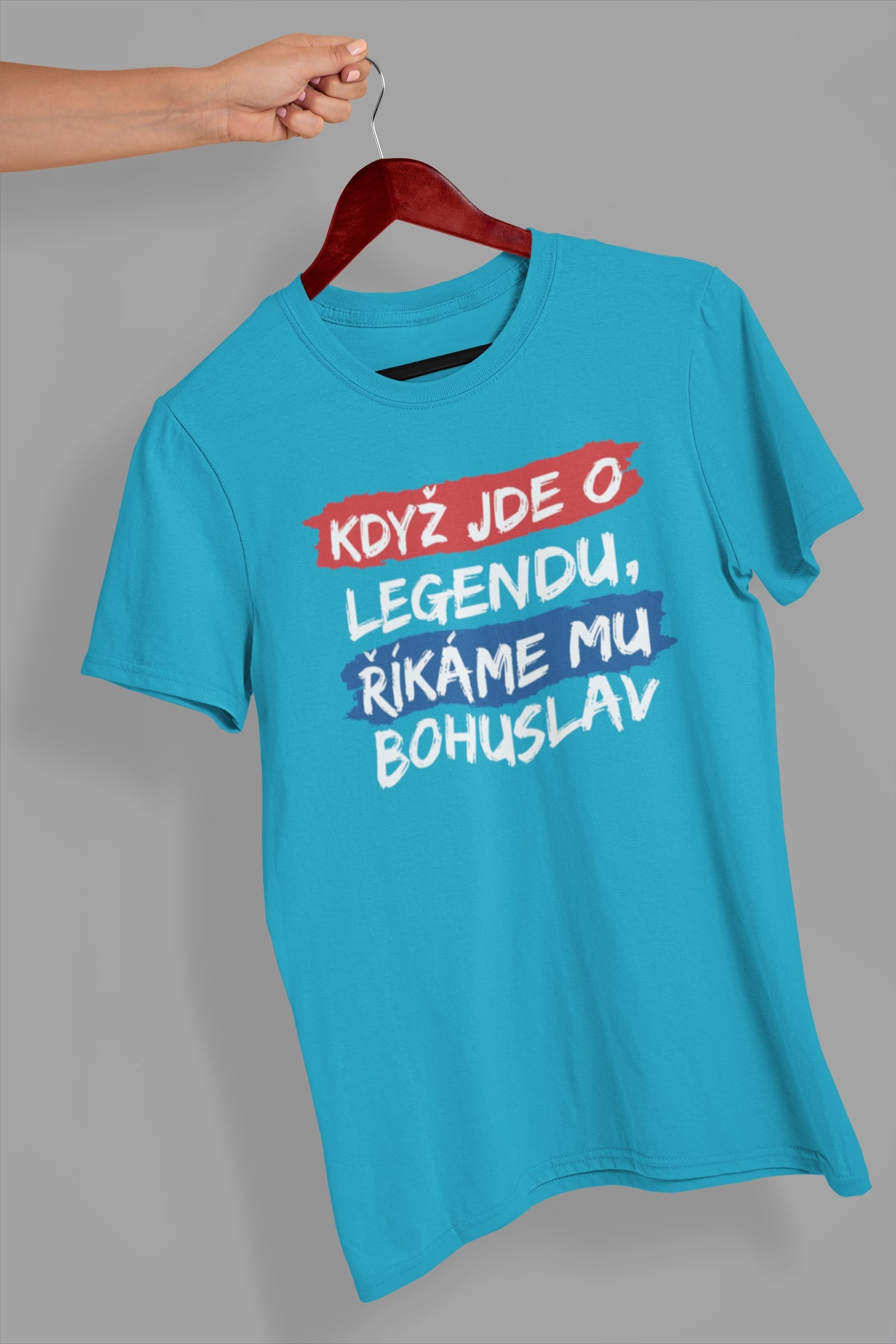 Pánské tričko Bohuslav Barva: Tyrkysová