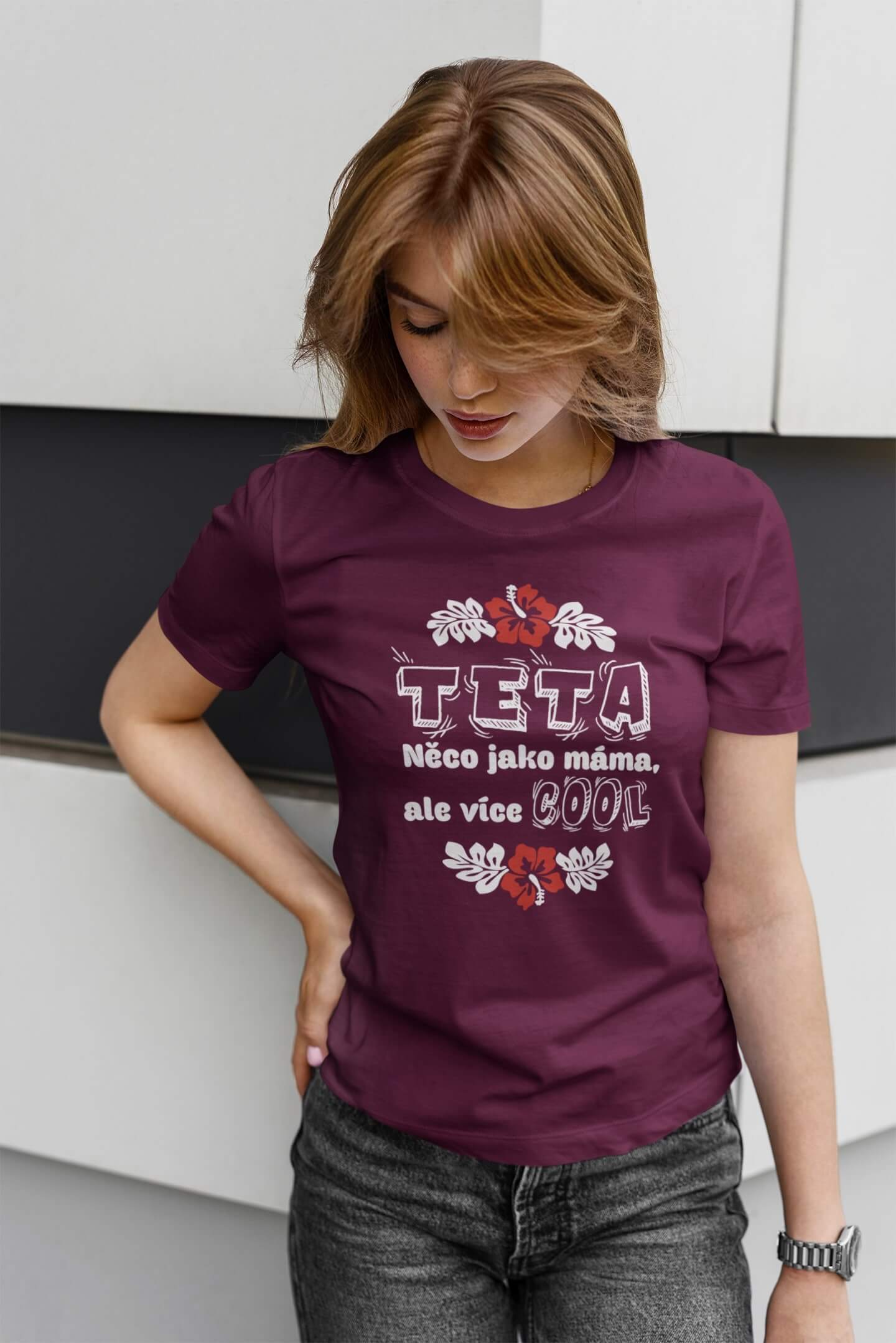 Dámské tričko pro tetu Barva: Fuchsiová, Velikost: XL