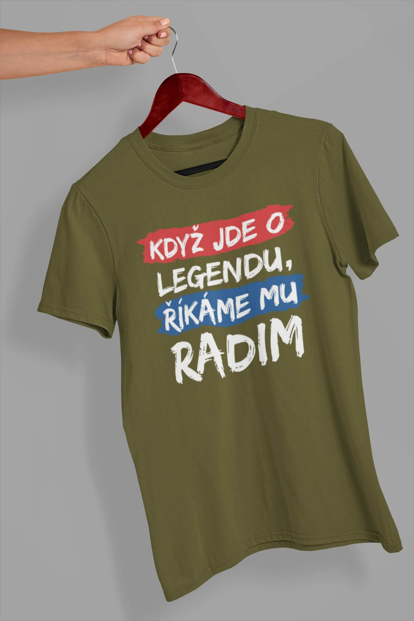 Pánské tričko Radim Barva: Khaki