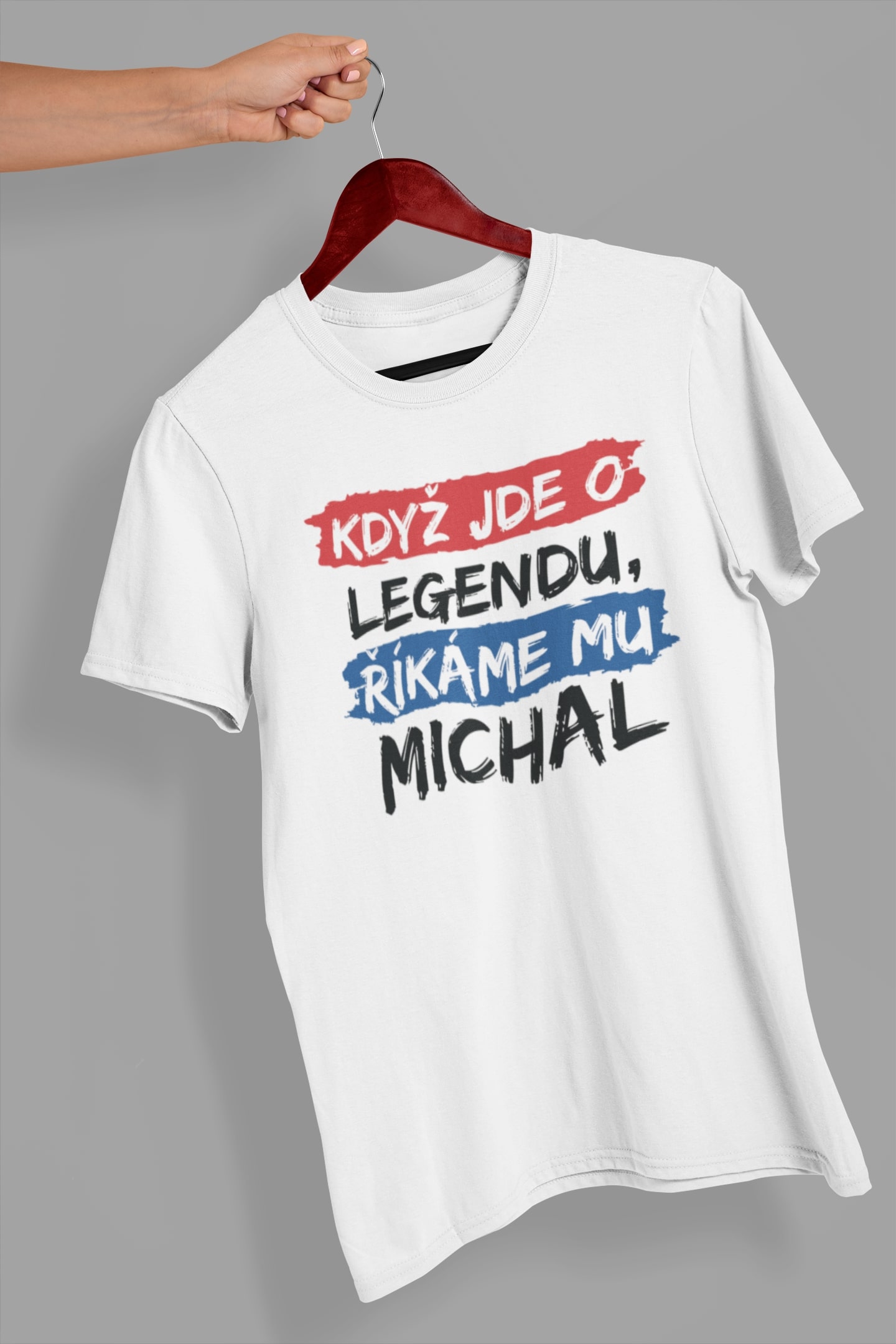 Pánské tričko Michal Barva: Bíla