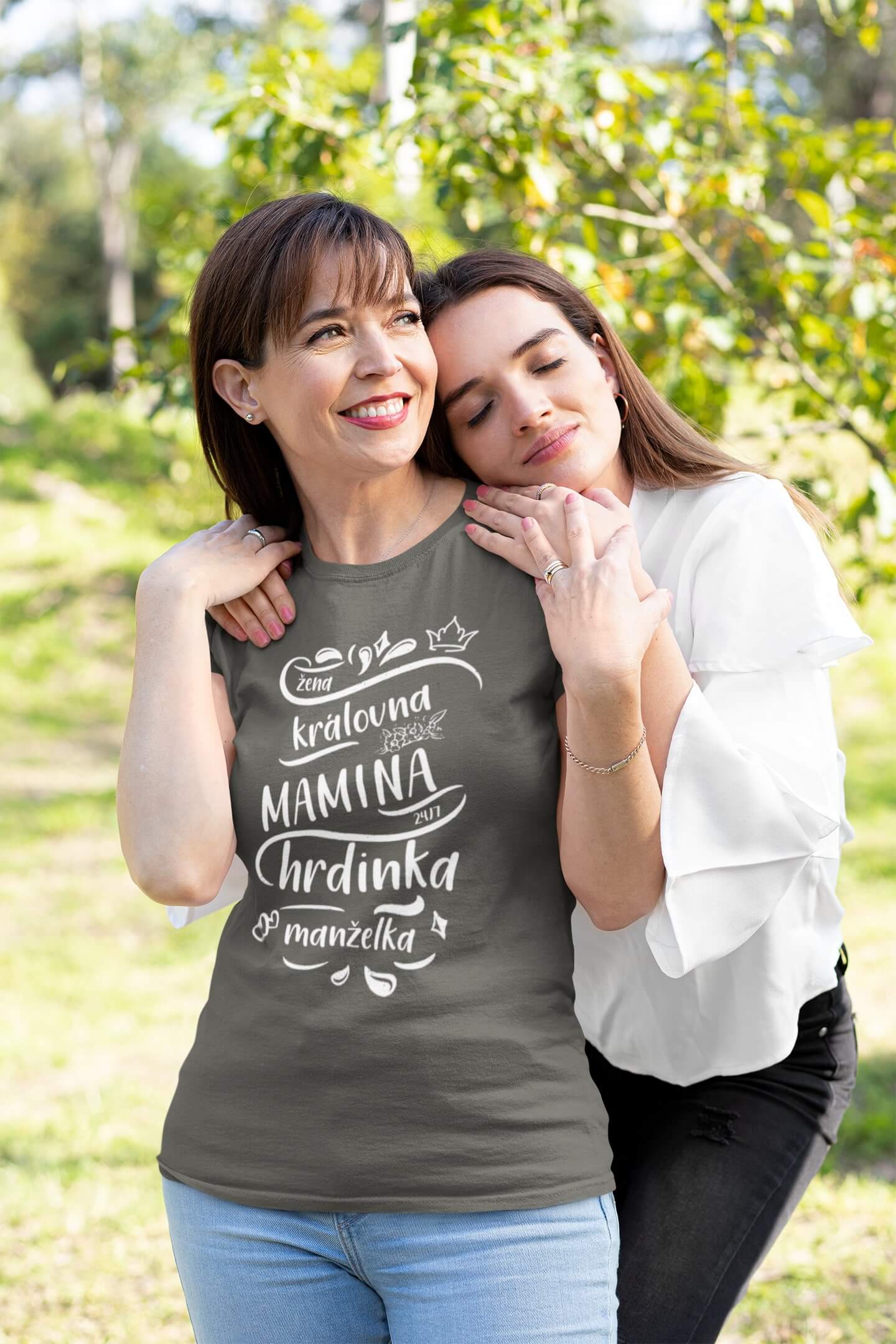 Dámské tričko Mamina Barva: Tmavá břidlice, Velikost: 2XL