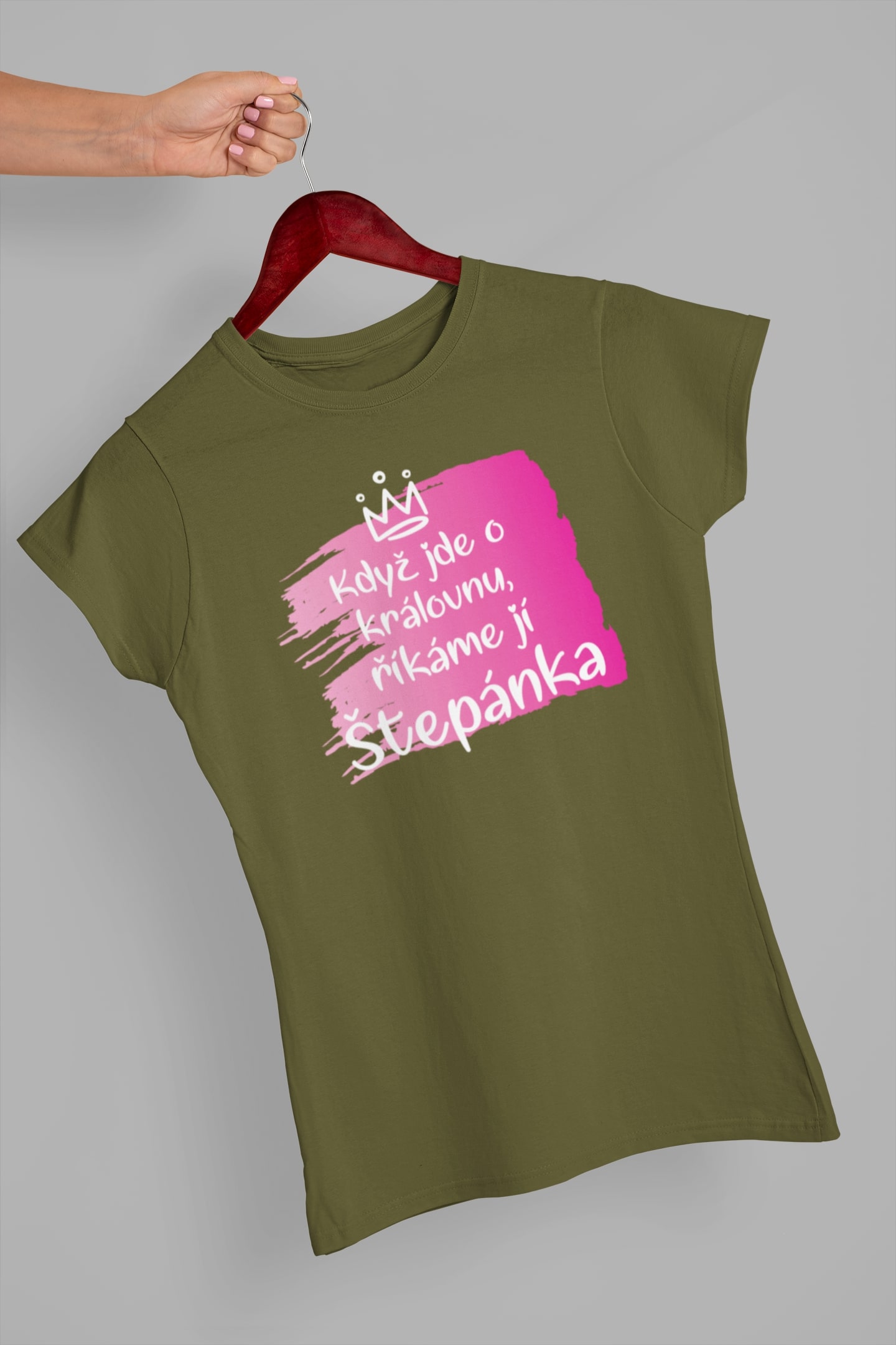 Dámské tričko Štepánka Barva: Khaki