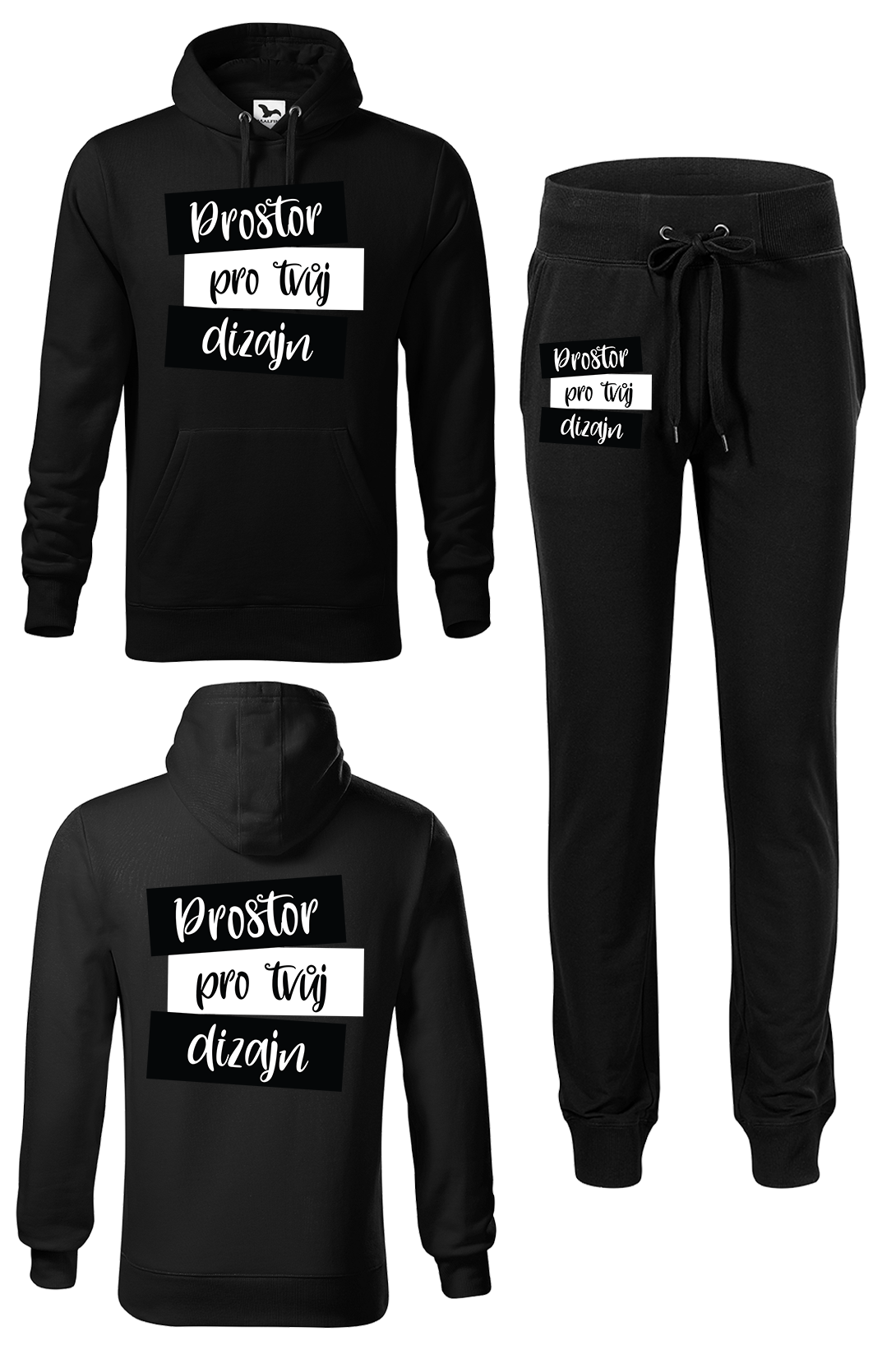 Tepláková souprava s vlastním potiskem Tepláky velikost: XL, Mikina velikost: 2XL