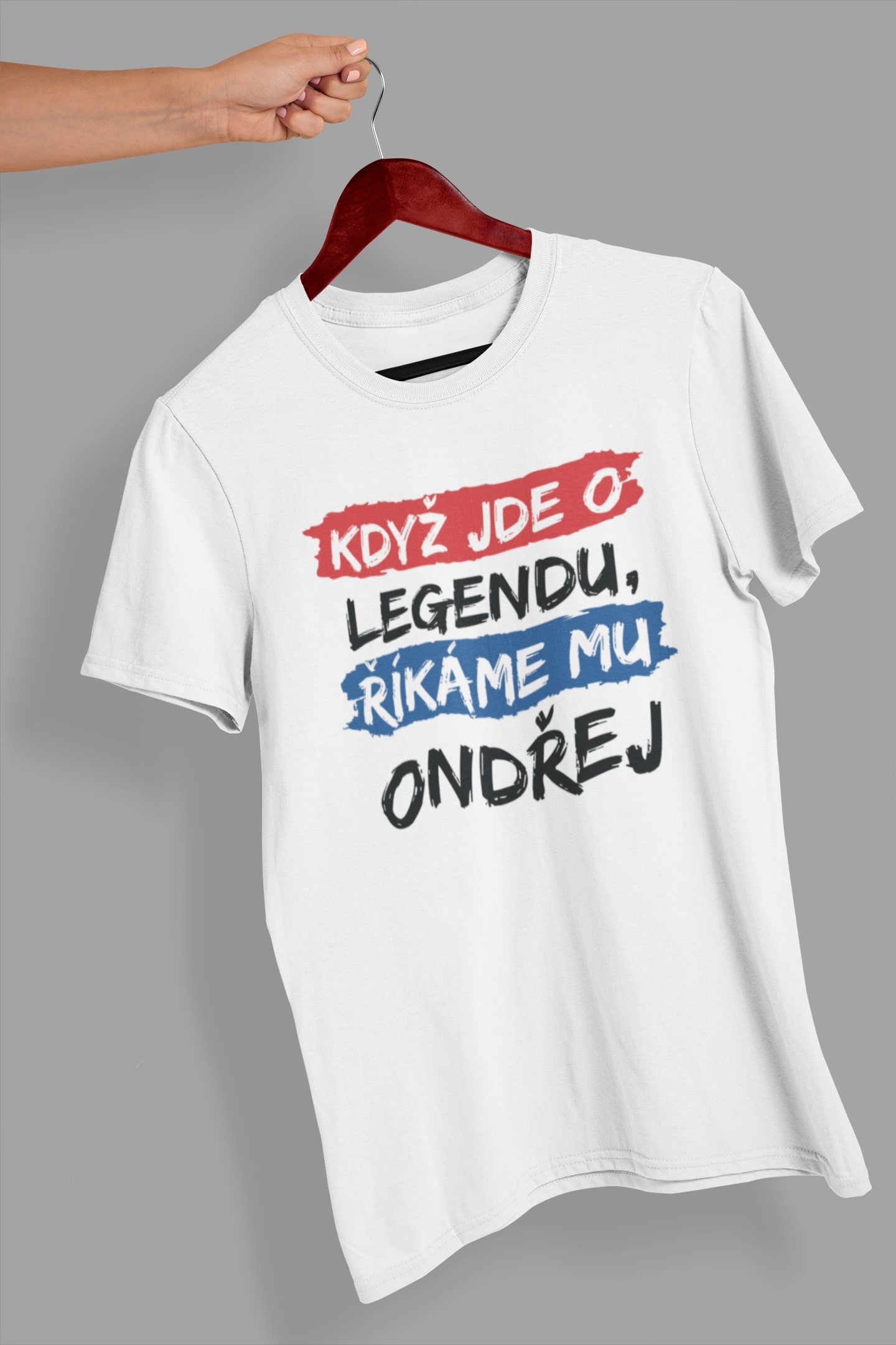 Pánské tričko Ondřej Barva: Bíla