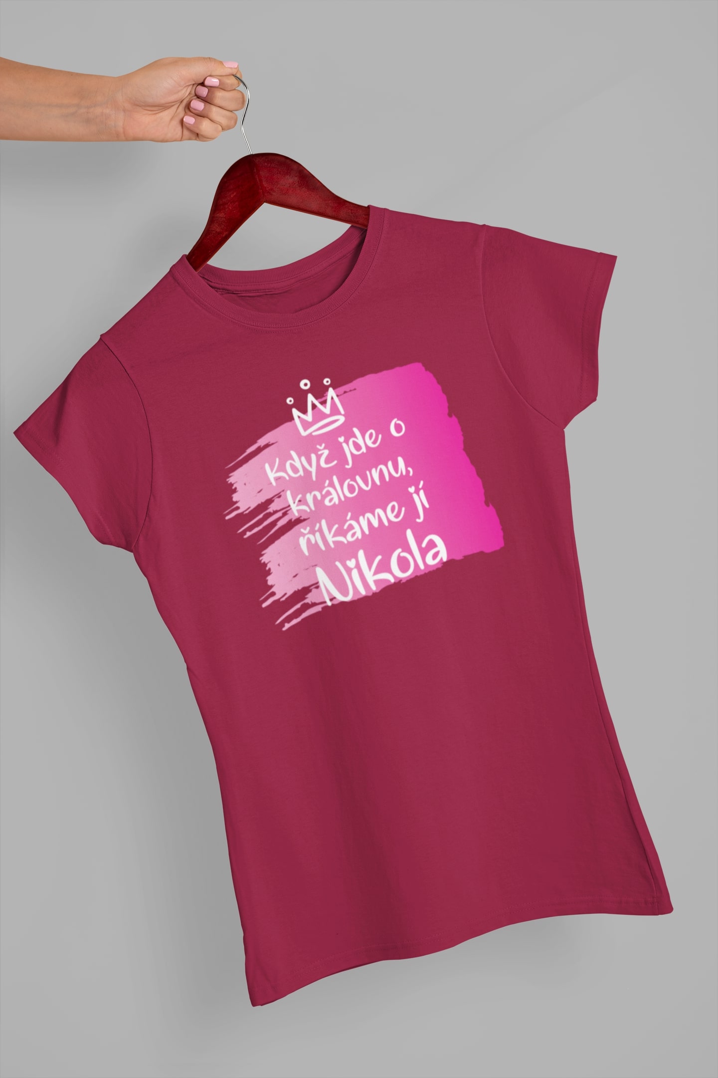 Dámské tričko Nikola Barva: Marlboro červená