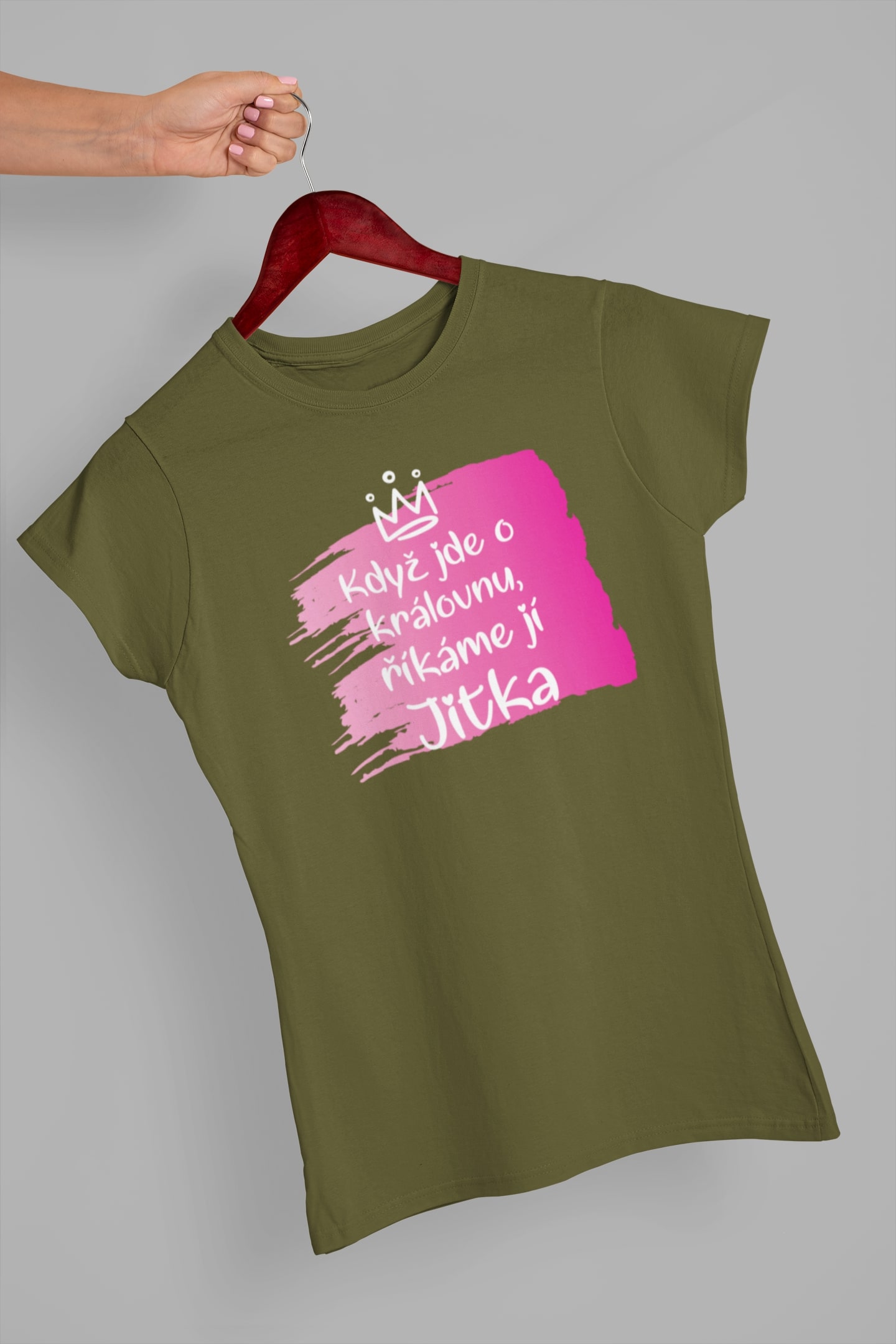 Dámské tričko Jitka Barva: Khaki