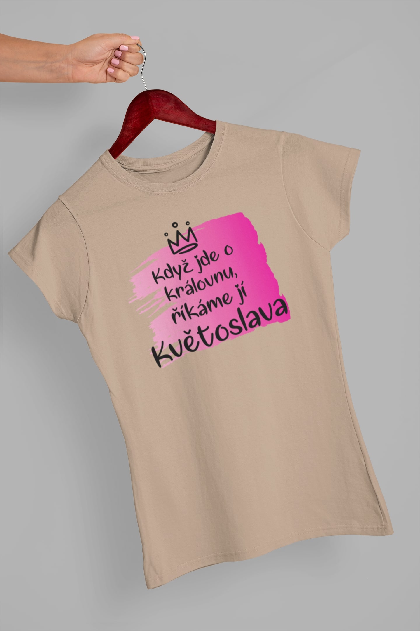 Dámské tričko Květoslava Barva: Písková