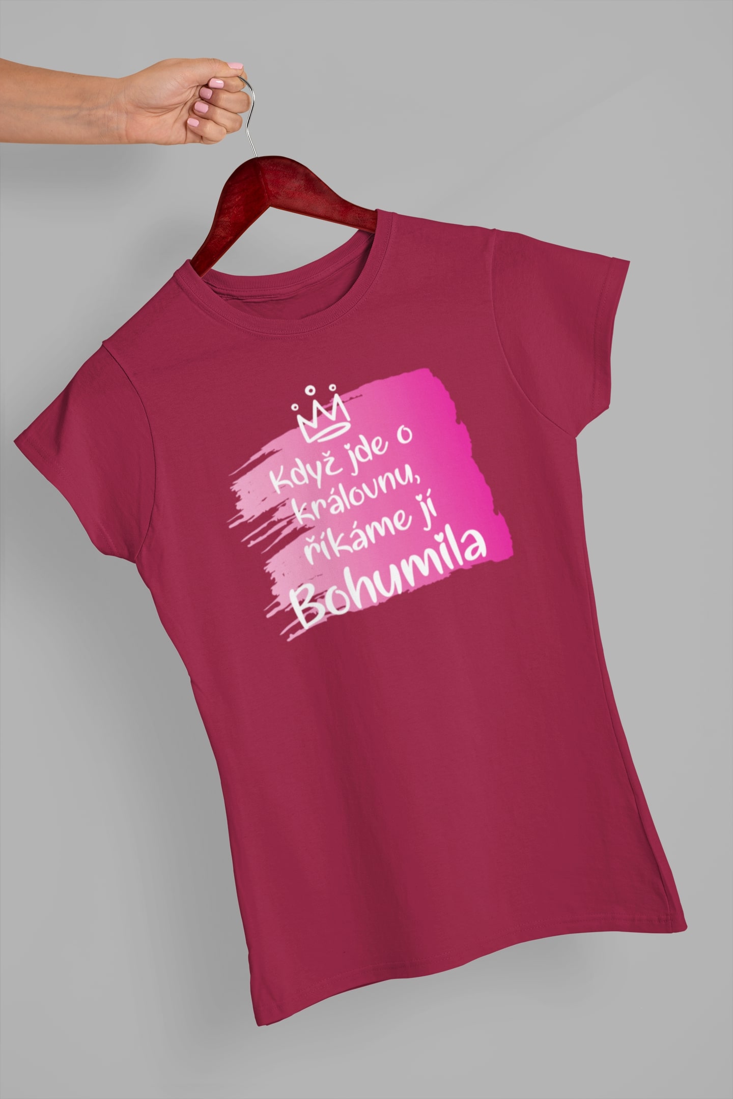 Dámské tričko Bohumila Barva: Marlboro červená