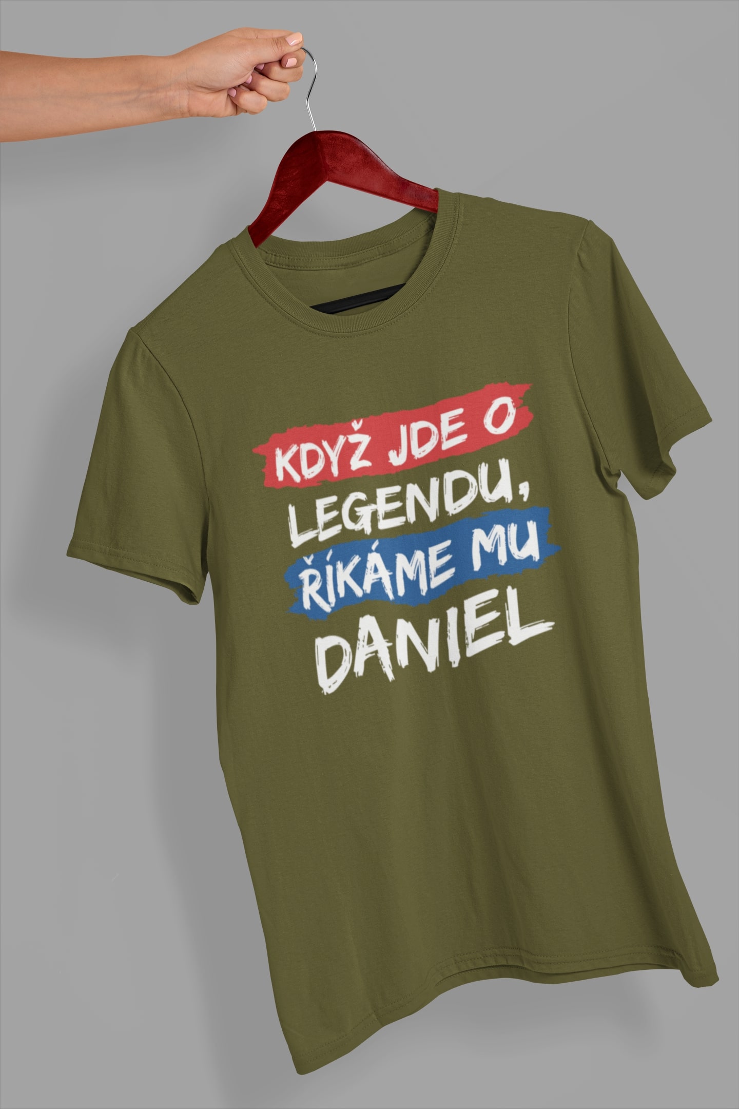 Pánské tričko Daniel Barva: Khaki