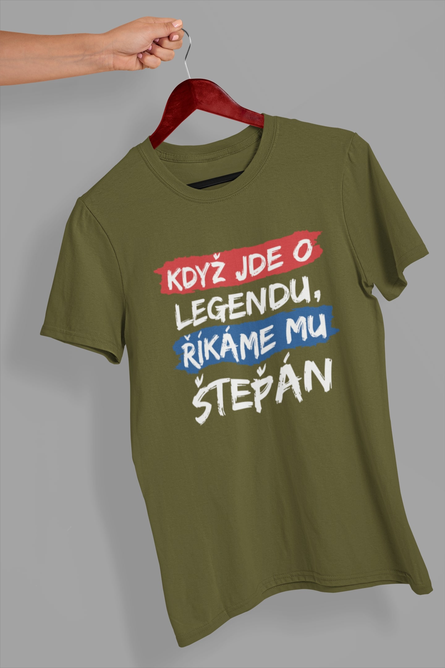 Pánské tričko Štěpán Barva: Khaki