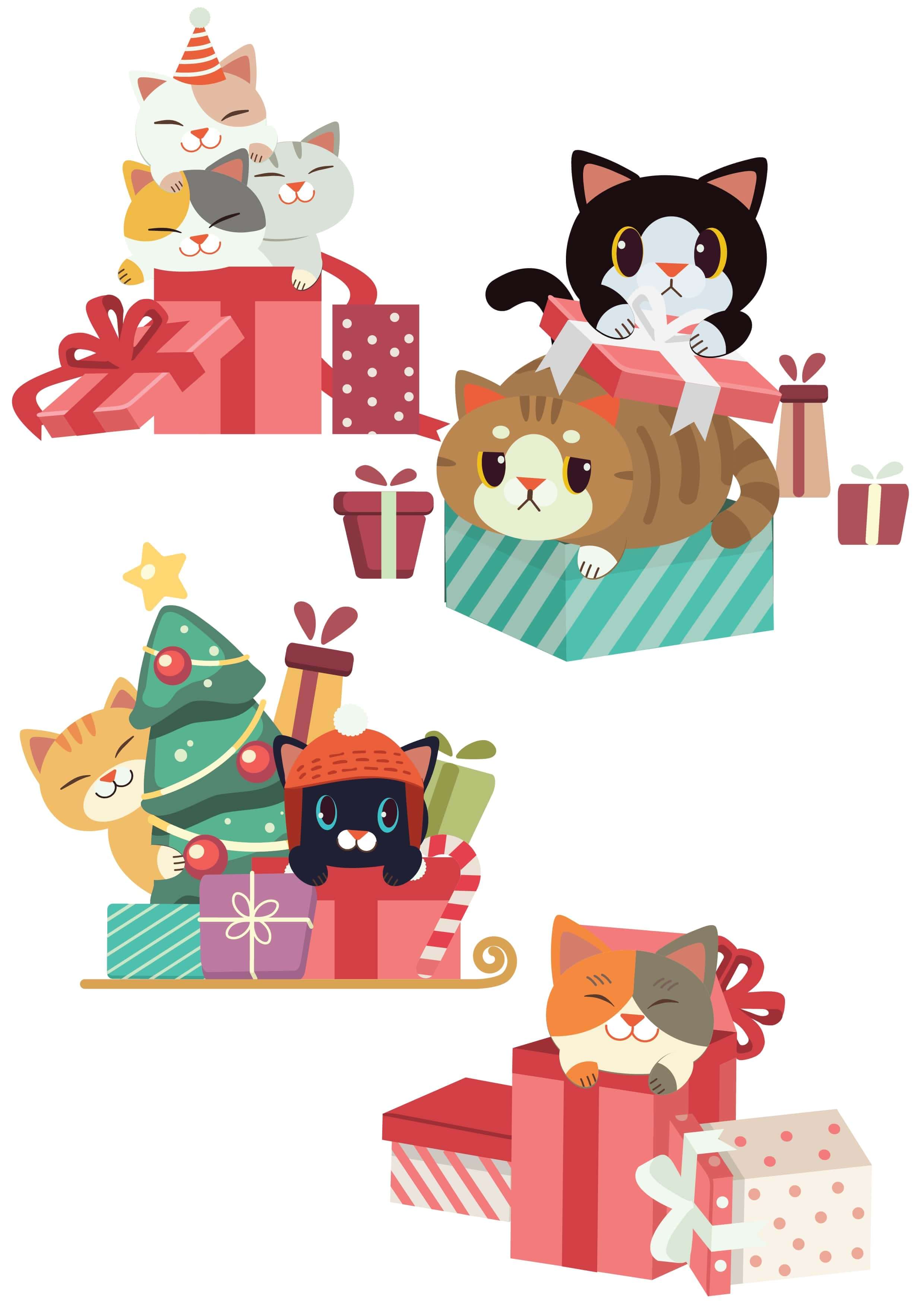 Nažehlovačky Kočky a dárky